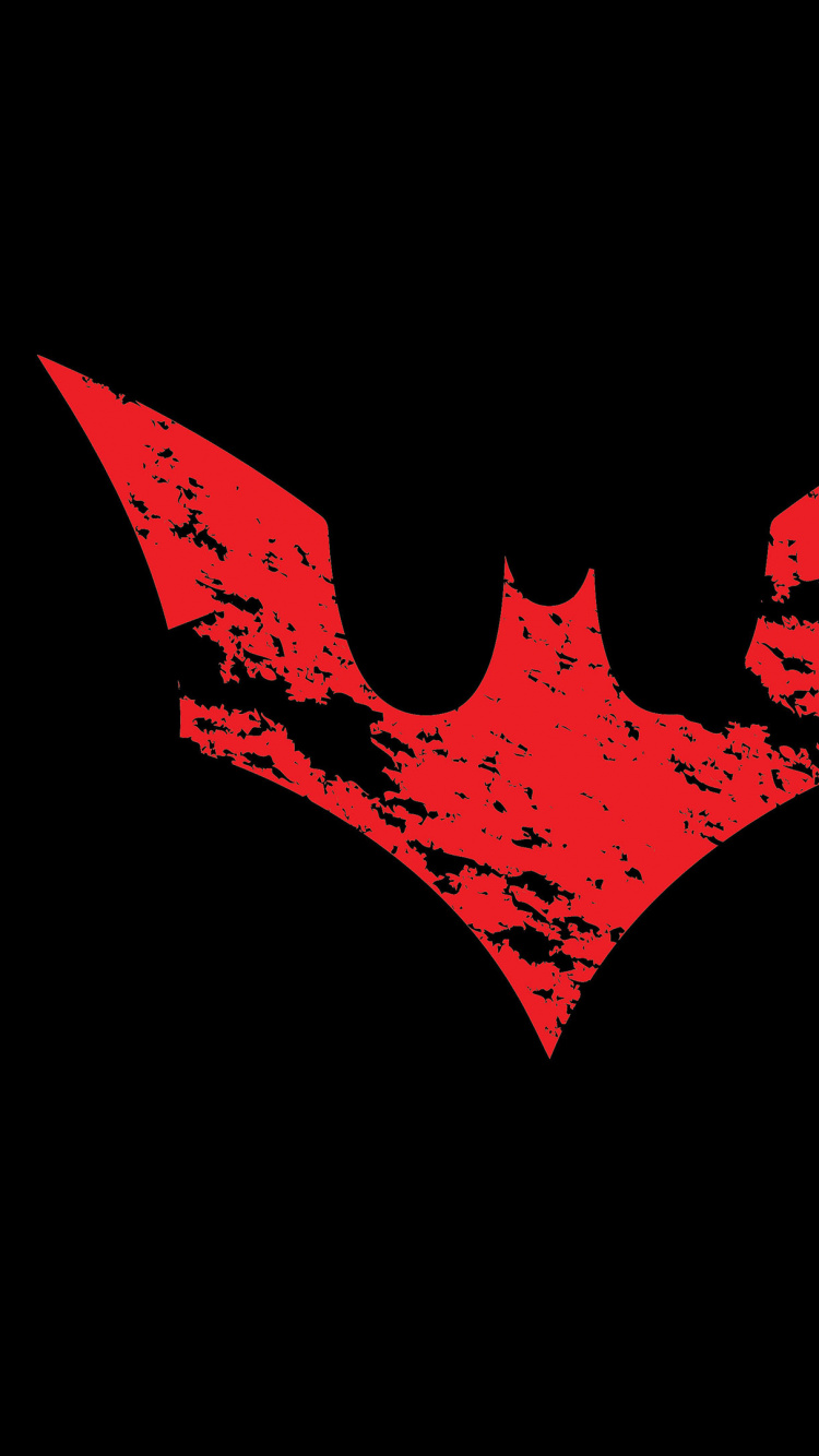 Обои Бэтмен, лого, летучая мышь, графика, арт в разрешении 750x1334