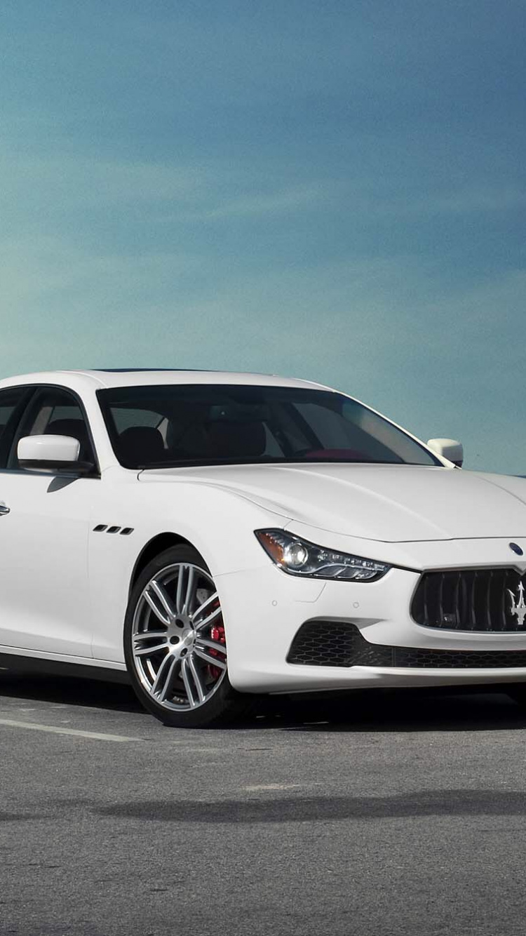 Обои 2017 Мазерати гибли, 2015 Мазерати гибли, Мазерати, maserati quattroporte, авто в разрешении 750x1334