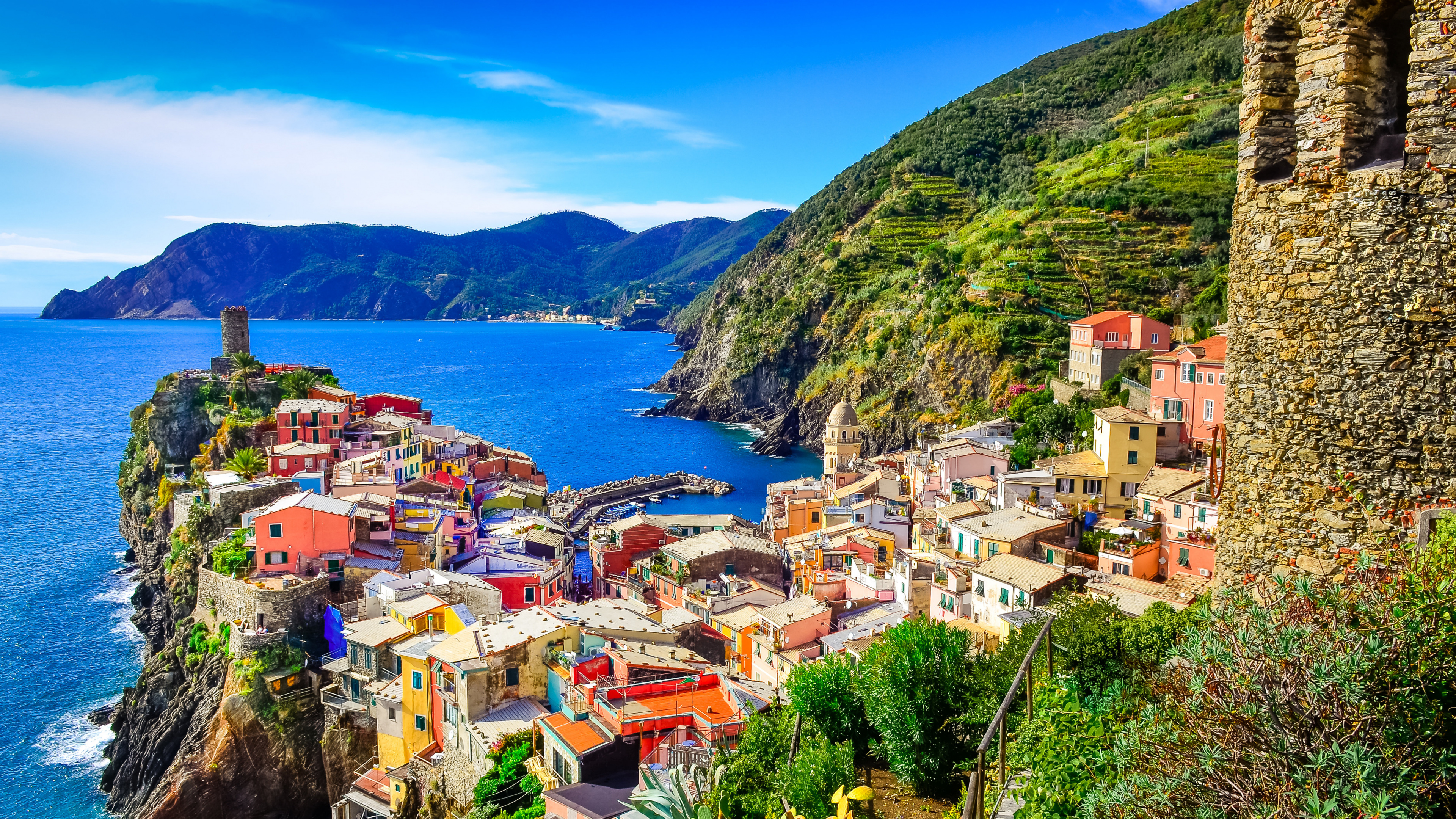 Обои Манарола, Корнилья, Монтероссо-аль-Маре, тропа, ходьба в разрешении 3840x2160