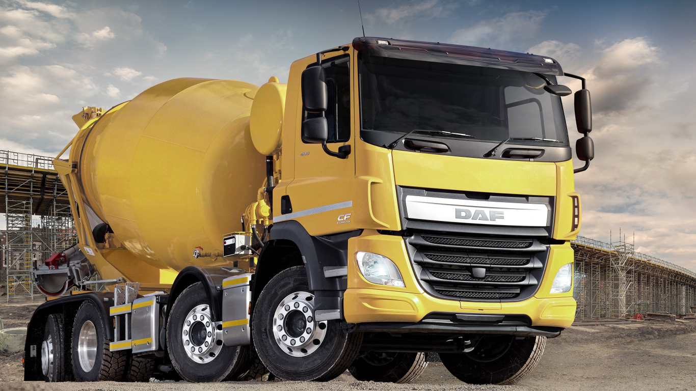 Обои грузовик, грузовых автомобилей DAF, авто, ДАФ ЦФ, компания volvo в разрешении 1366x768