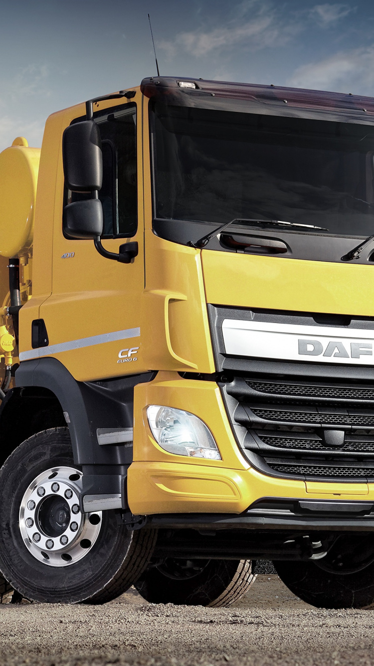Обои грузовик, грузовых автомобилей DAF, авто, ДАФ ЦФ, компания volvo в разрешении 750x1334
