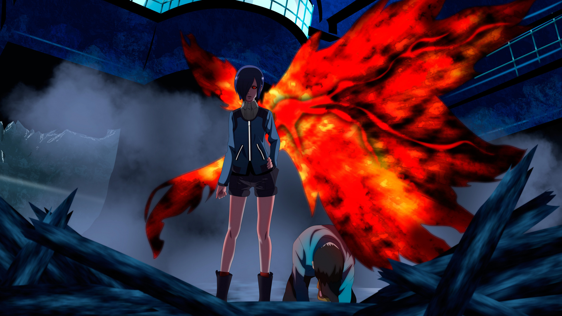 Обои компьютерная игра, Токио вурдалак, игра-боевик, Хикари Кирисима, вымышленный персонаж в разрешении 1920x1080