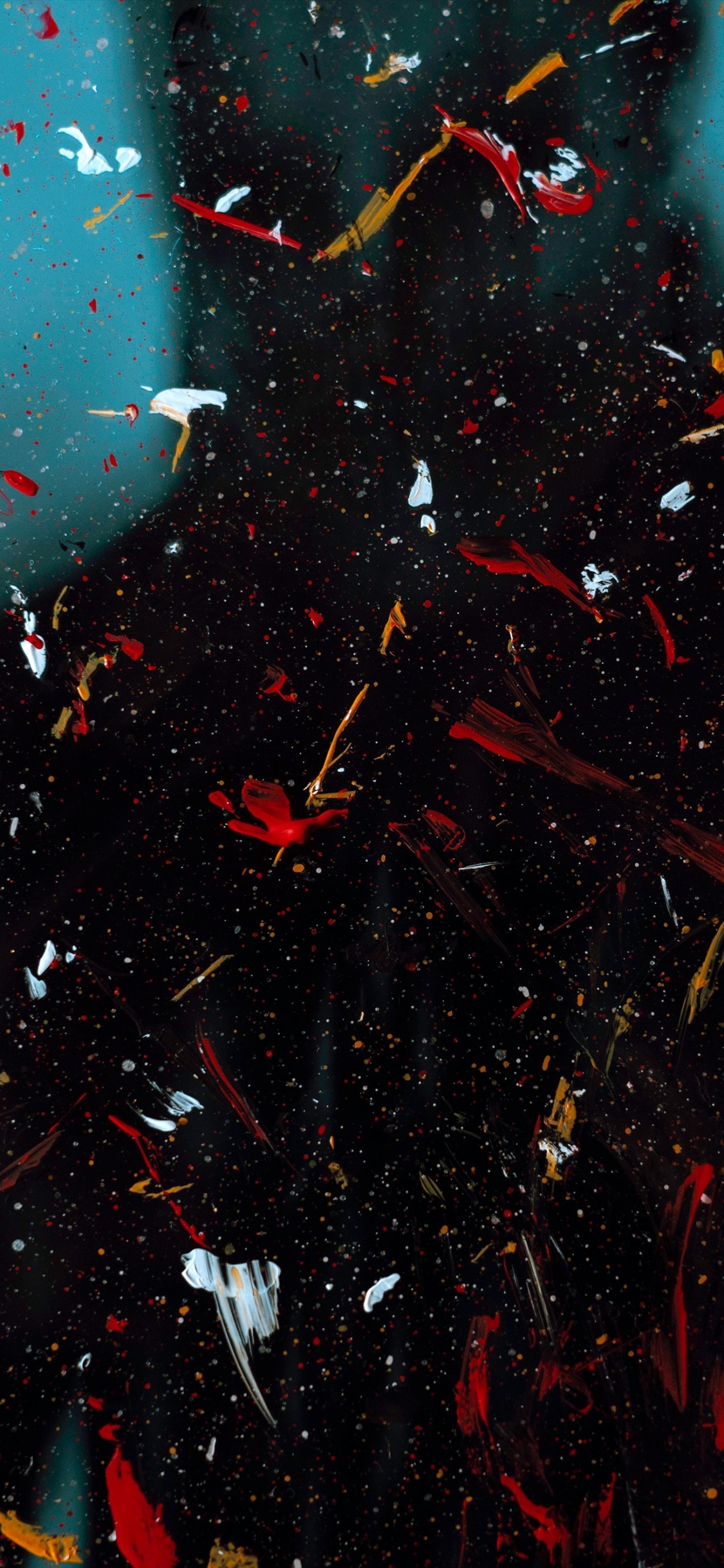 Обои арт, жидкий, астрономический объект, полутона и оттенки, стекло в разрешении 1125x2436