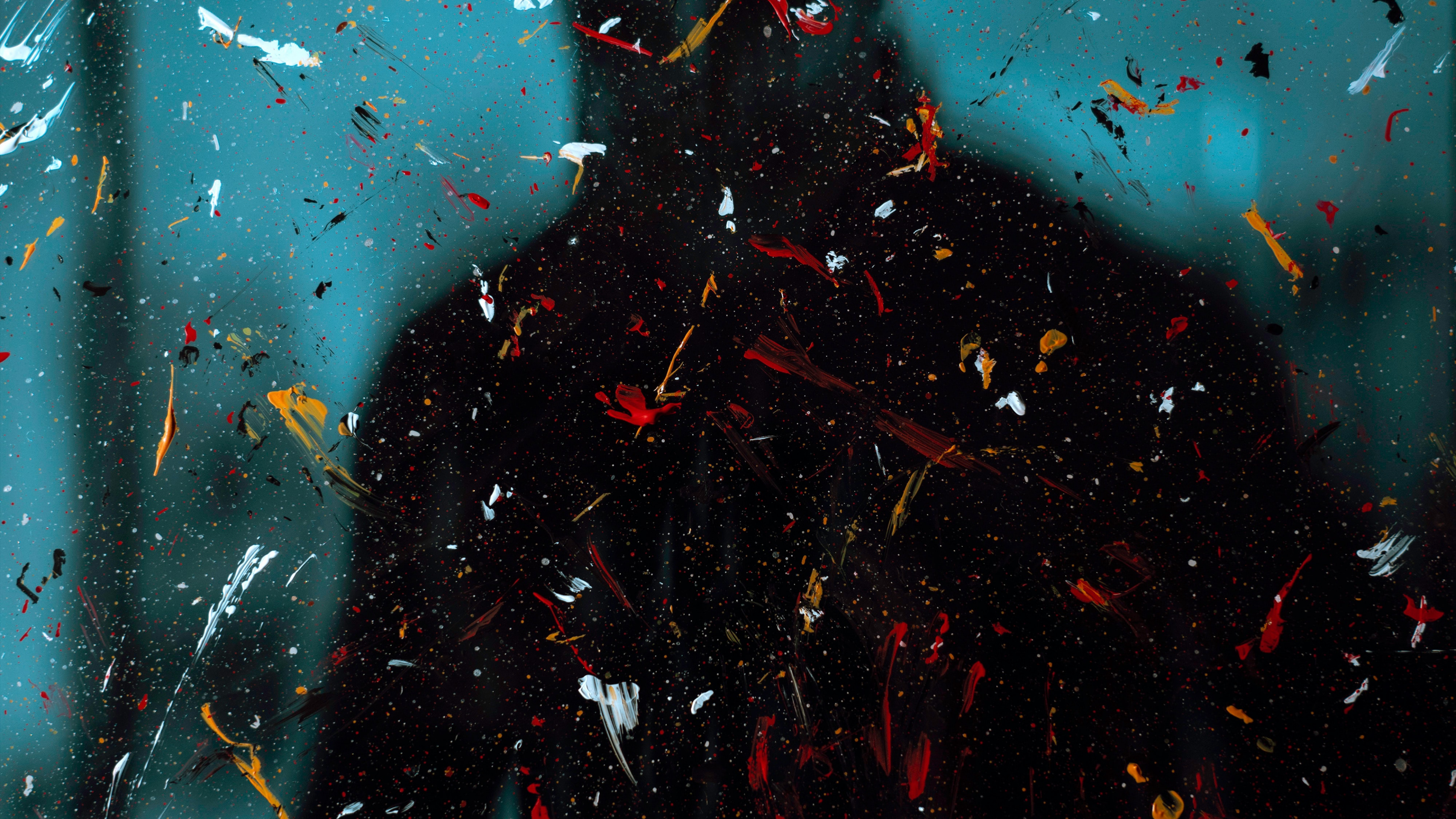 Обои арт, жидкий, астрономический объект, полутона и оттенки, стекло в разрешении 3840x2160