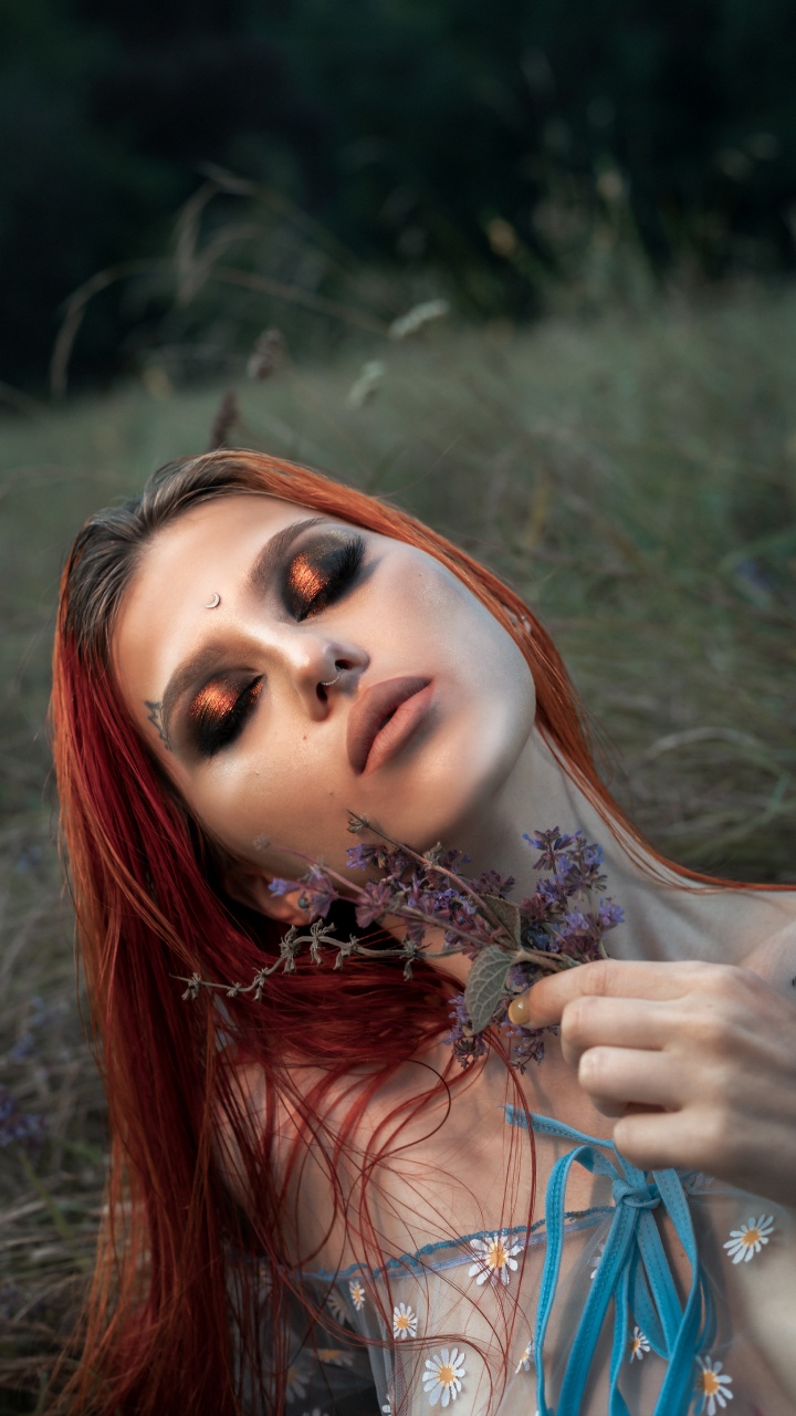 Обои красота, wisgoon, кожа, губа, ресничка в разрешении 720x1280