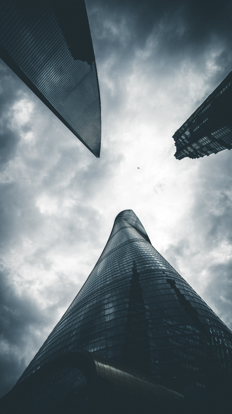 Обои архитектура, здание, облако, атмосфера, небоскреб в разрешении 750x1334