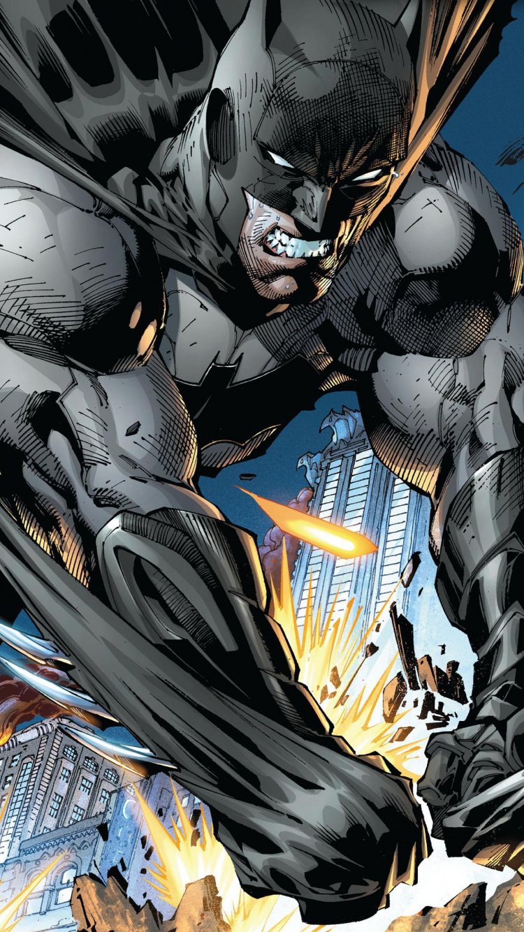 Обои Новый 52, Бэтмен, комиксы dc, комикс, Лига справедливости в разрешении 750x1334