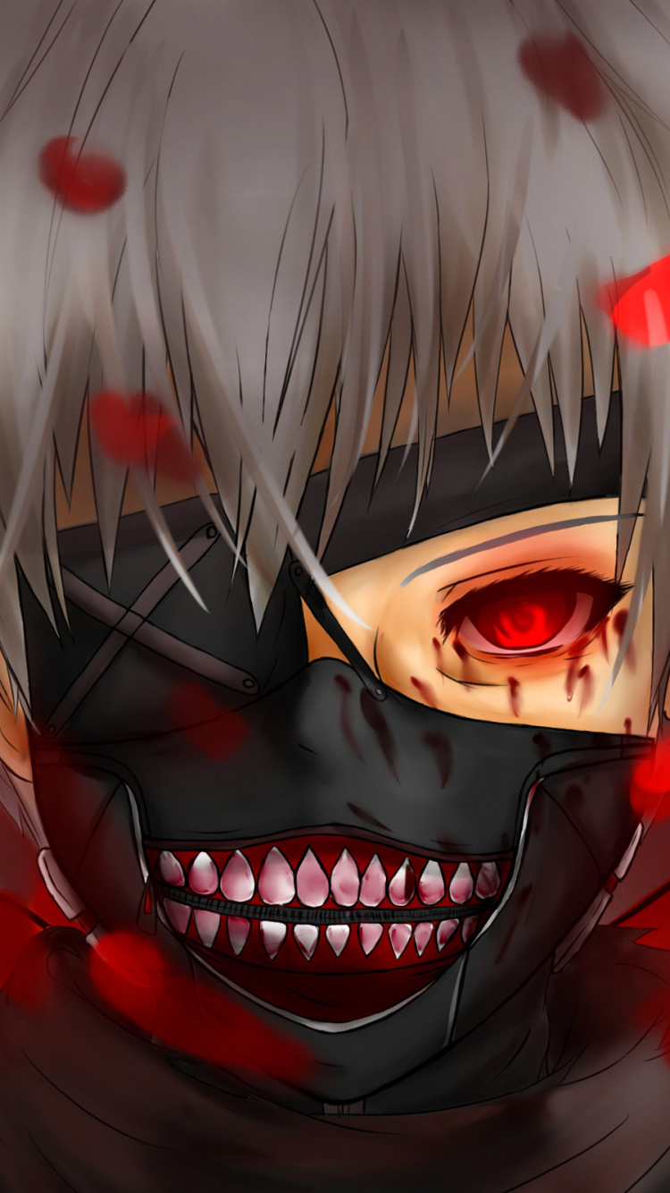 Обои Кен kaneki, Токио вурдалак, Манга, аниме, зонты аниме в разрешении 750x1334