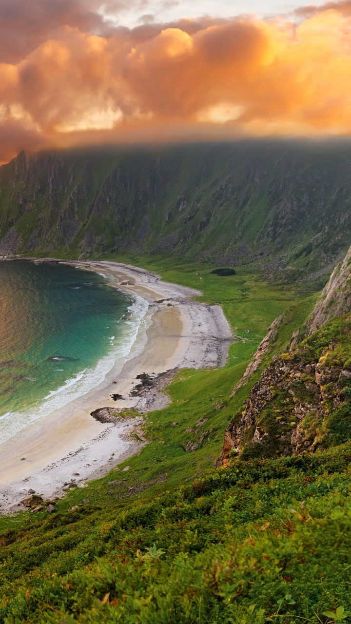 Обои macbook, apple, побережье, море, прибрежные и океанические рельефы в разрешении 720x1280