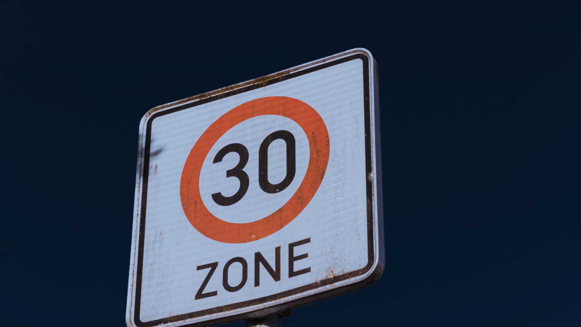 Обои знак, измеритель, 30 зоны, дорожный знак, вывеска в разрешении 1920x1080