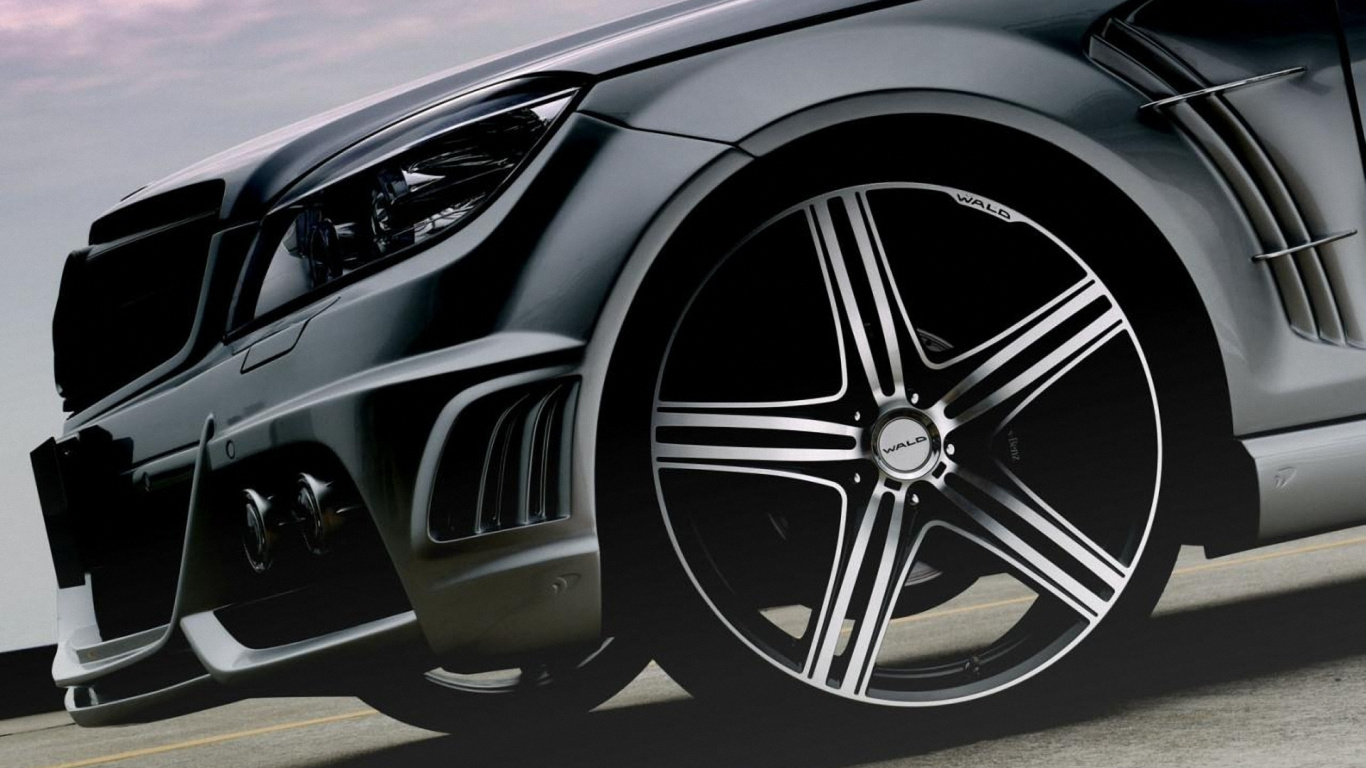 Обои Мерседес класса C, авто, Мерседес-Бенц W204 Мерседес, Литые диски, колесо в разрешении 1366x768