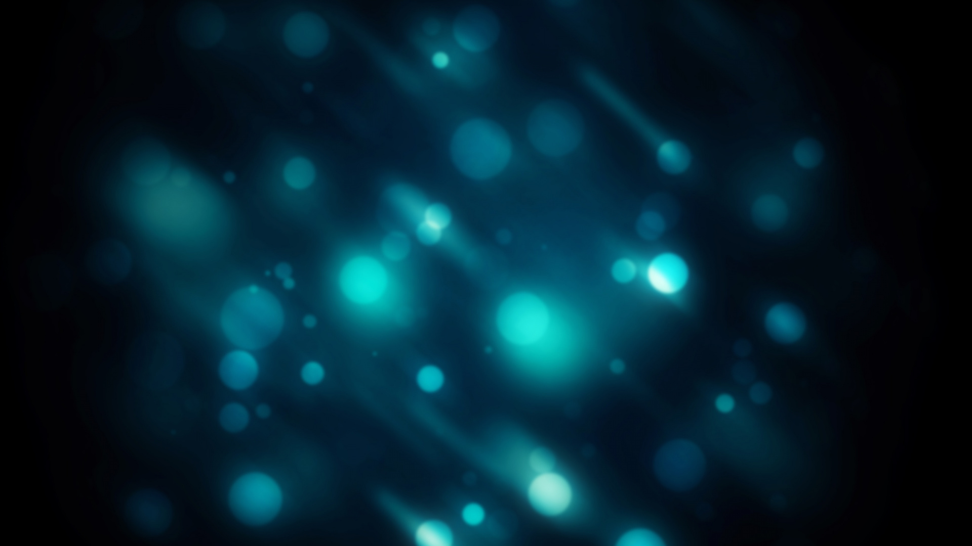 Обои свет, боке, синий, бирюза, темнота в разрешении 1920x1080