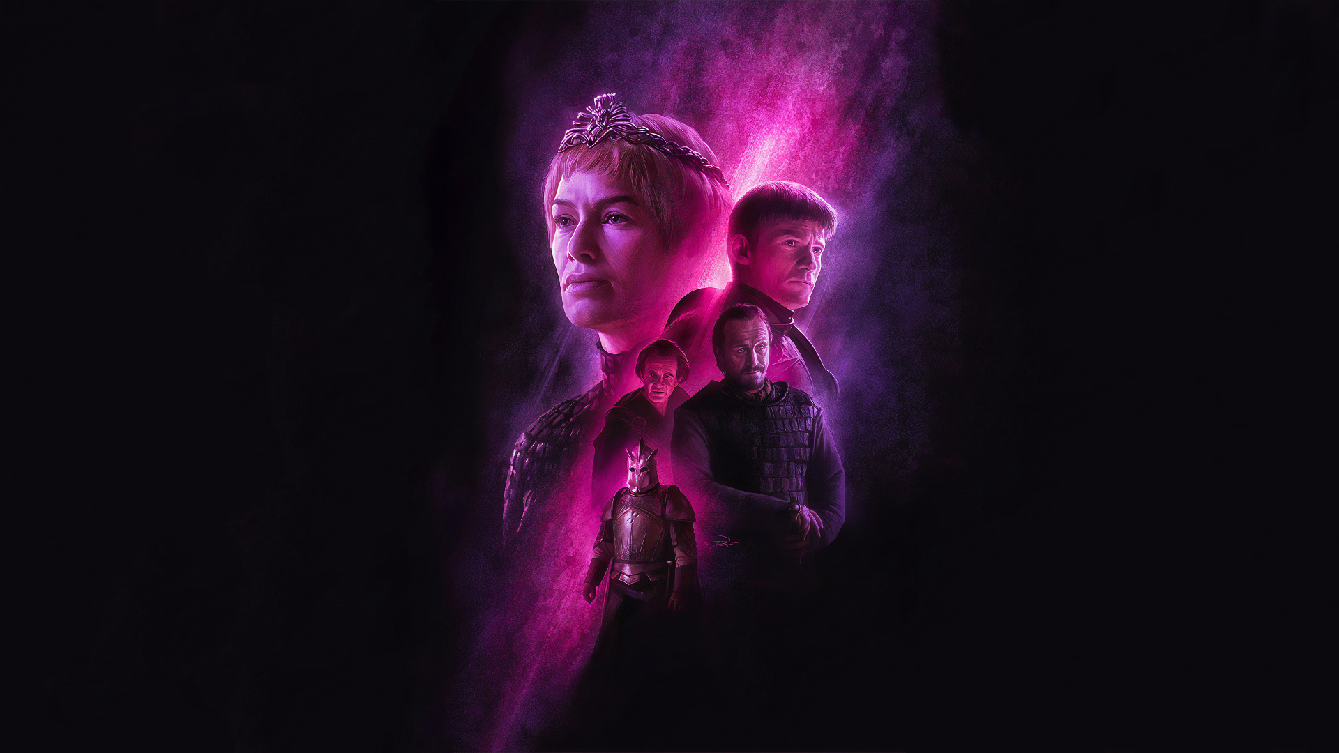 Обои Игра престолов, Игра Престолов - 8 сезон, иллюстрация, пурпур, красный цвет в разрешении 1920x1080