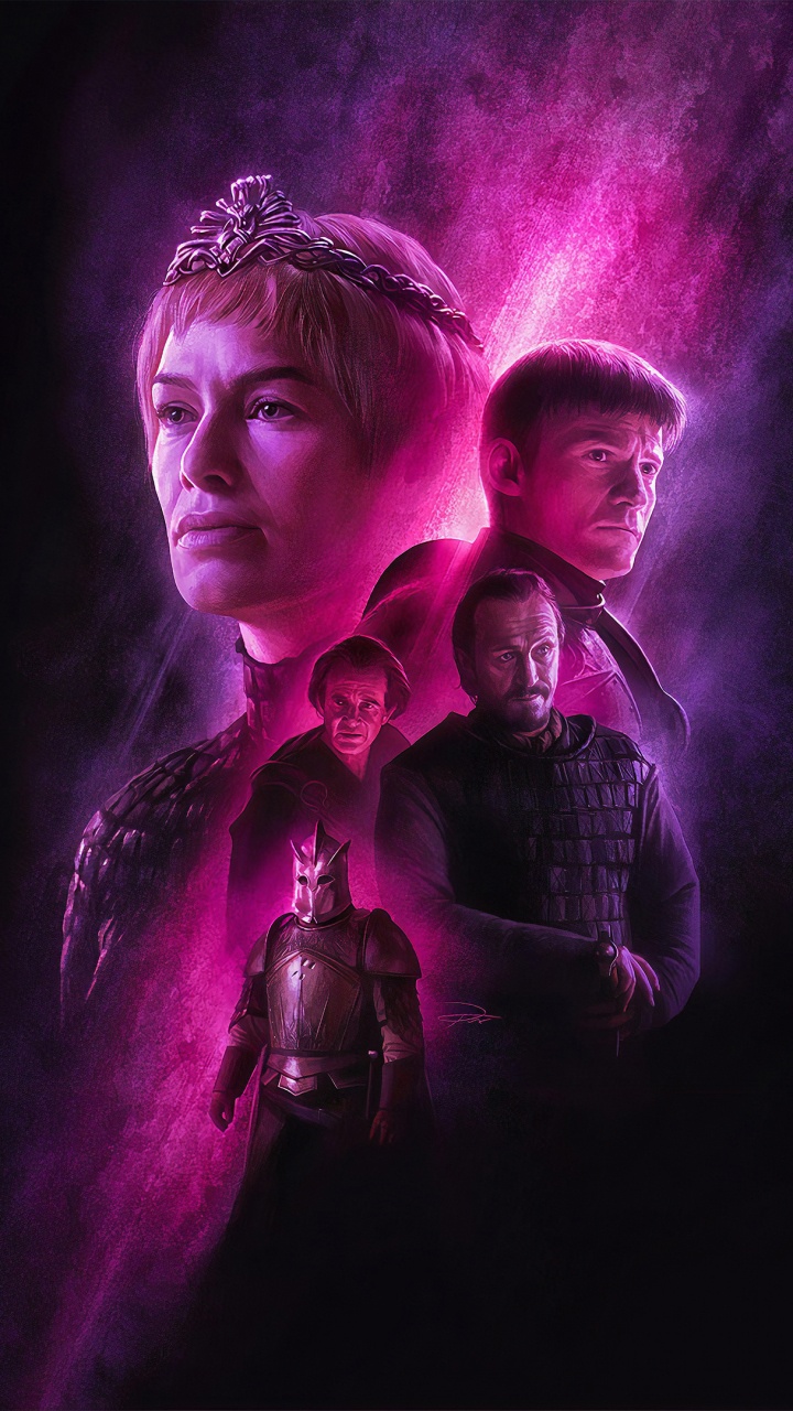 Обои Игра престолов, Игра Престолов - 8 сезон, иллюстрация, пурпур, красный цвет в разрешении 720x1280