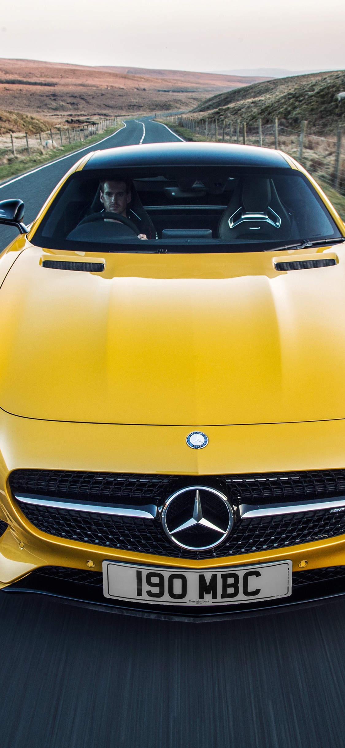 Обои авто, спорткар, mercedes benz s class, mercedes benz sls amg, Мерседес АМГ в разрешении 1125x2436