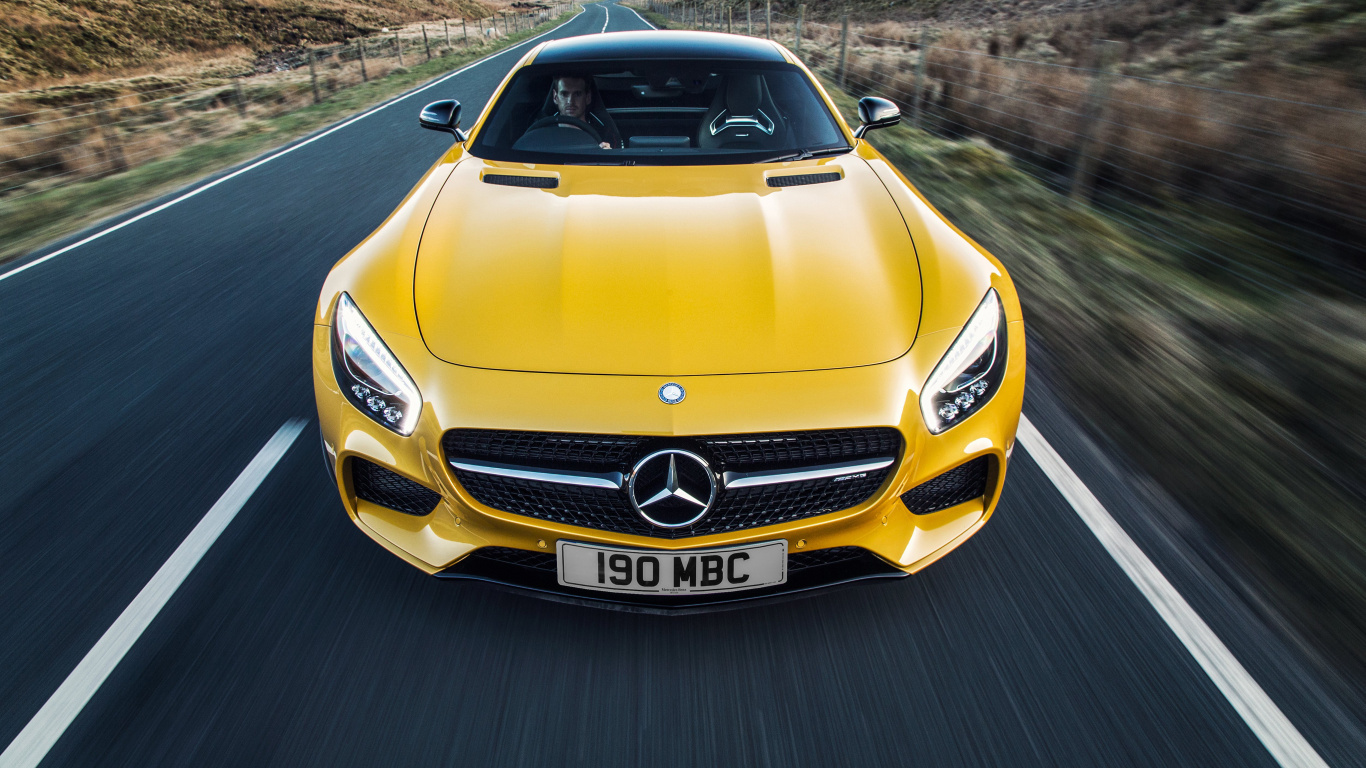 Обои авто, спорткар, mercedes benz s class, mercedes benz sls amg, Мерседес АМГ в разрешении 1366x768