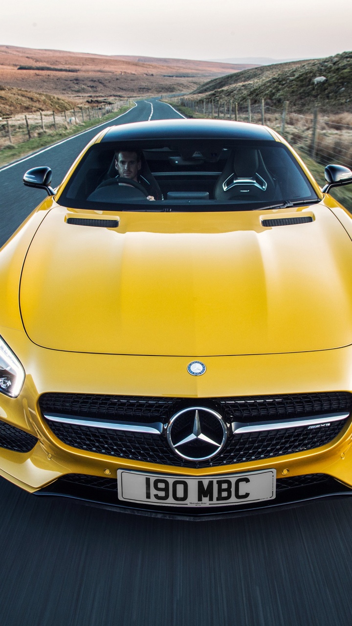 Обои авто, спорткар, mercedes benz s class, mercedes benz sls amg, Мерседес АМГ в разрешении 720x1280