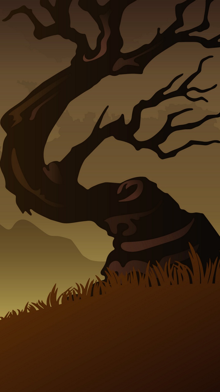 Обои Хэллоуин карты, поздравительная открытка, иллюстрация, жест, арт в разрешении 720x1280