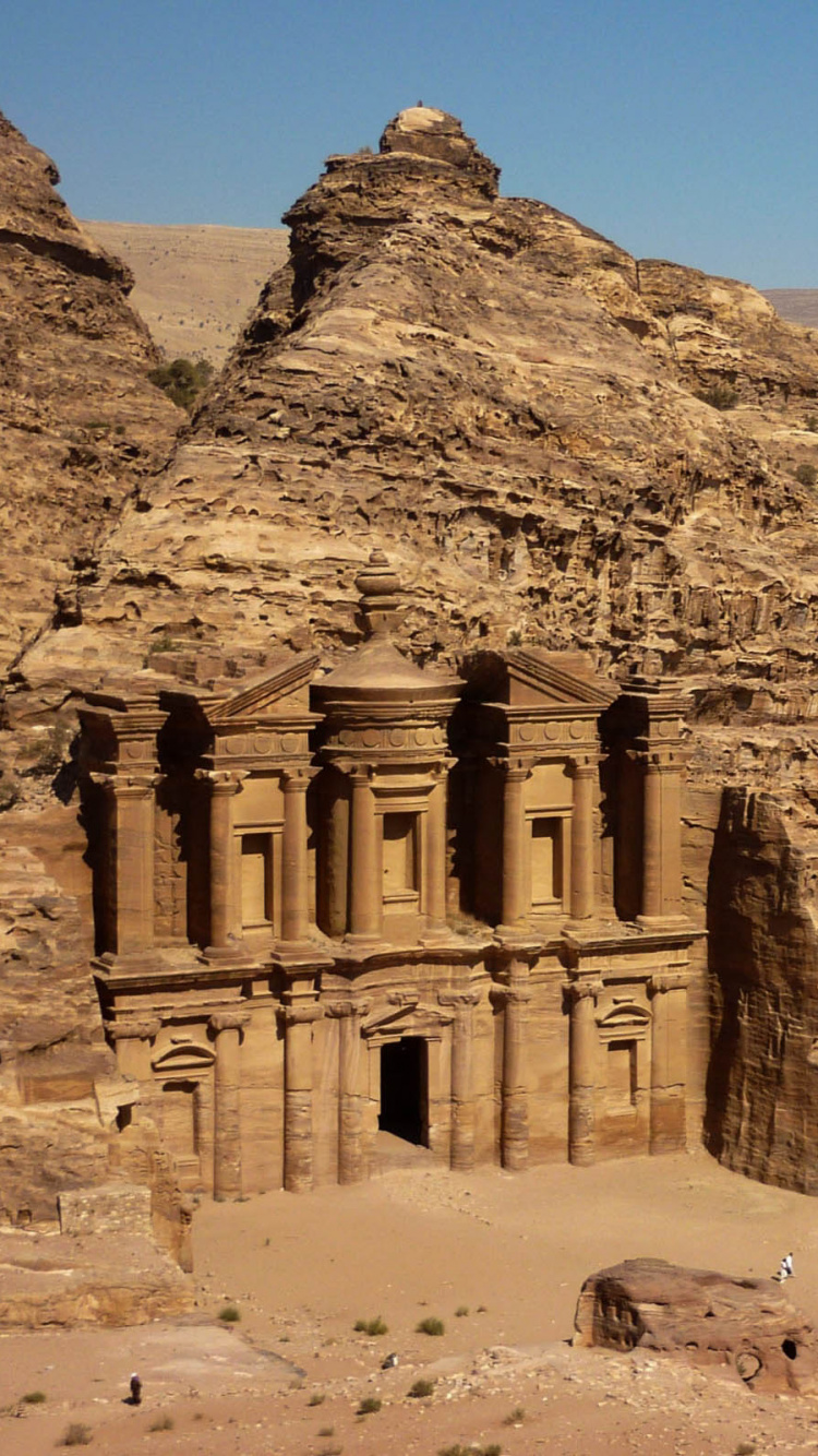 Обои Петр, археологический памятник, историческое место, древняя история, Вади в разрешении 750x1334