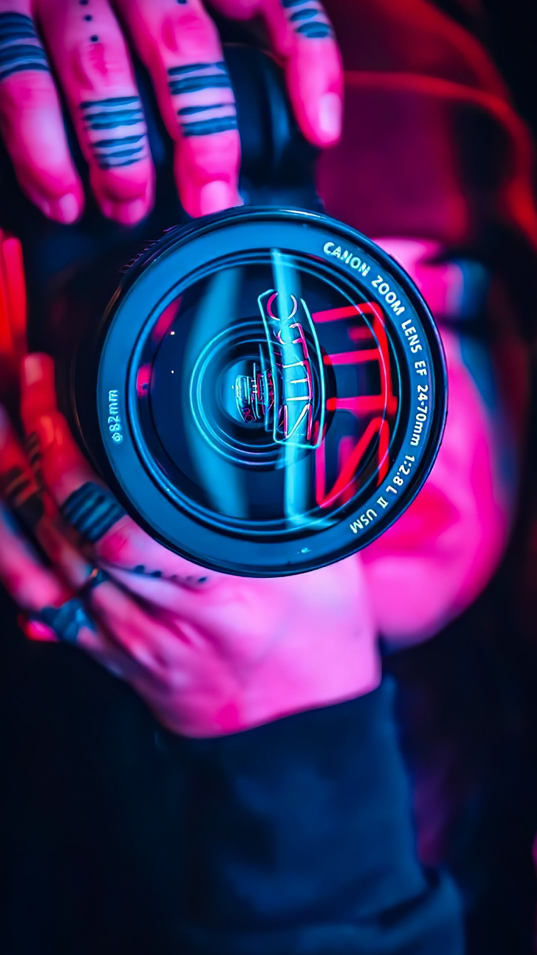 Обои крупный план, пурпур, розовый, палец, Фиолетовый в разрешении 1080x1920