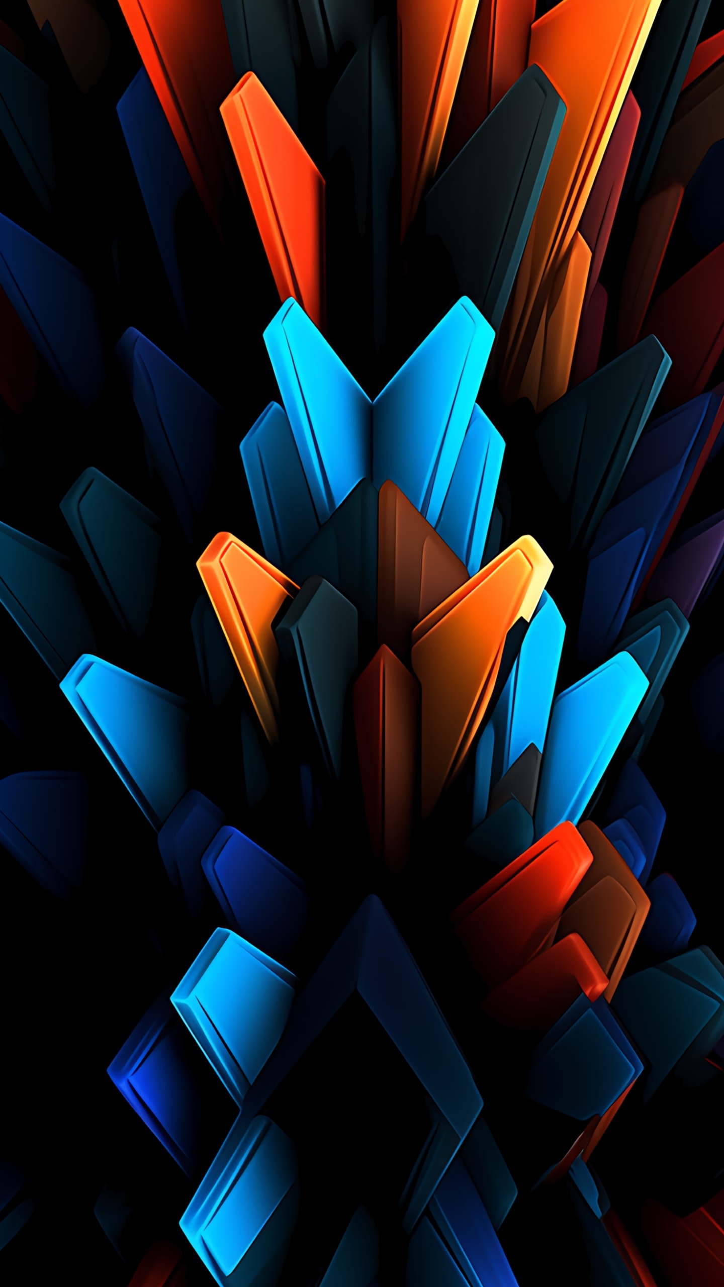 Обои визуальное искусство, телефон, материальное свойство, полутона и оттенки, симметрия в разрешении 1440x2560