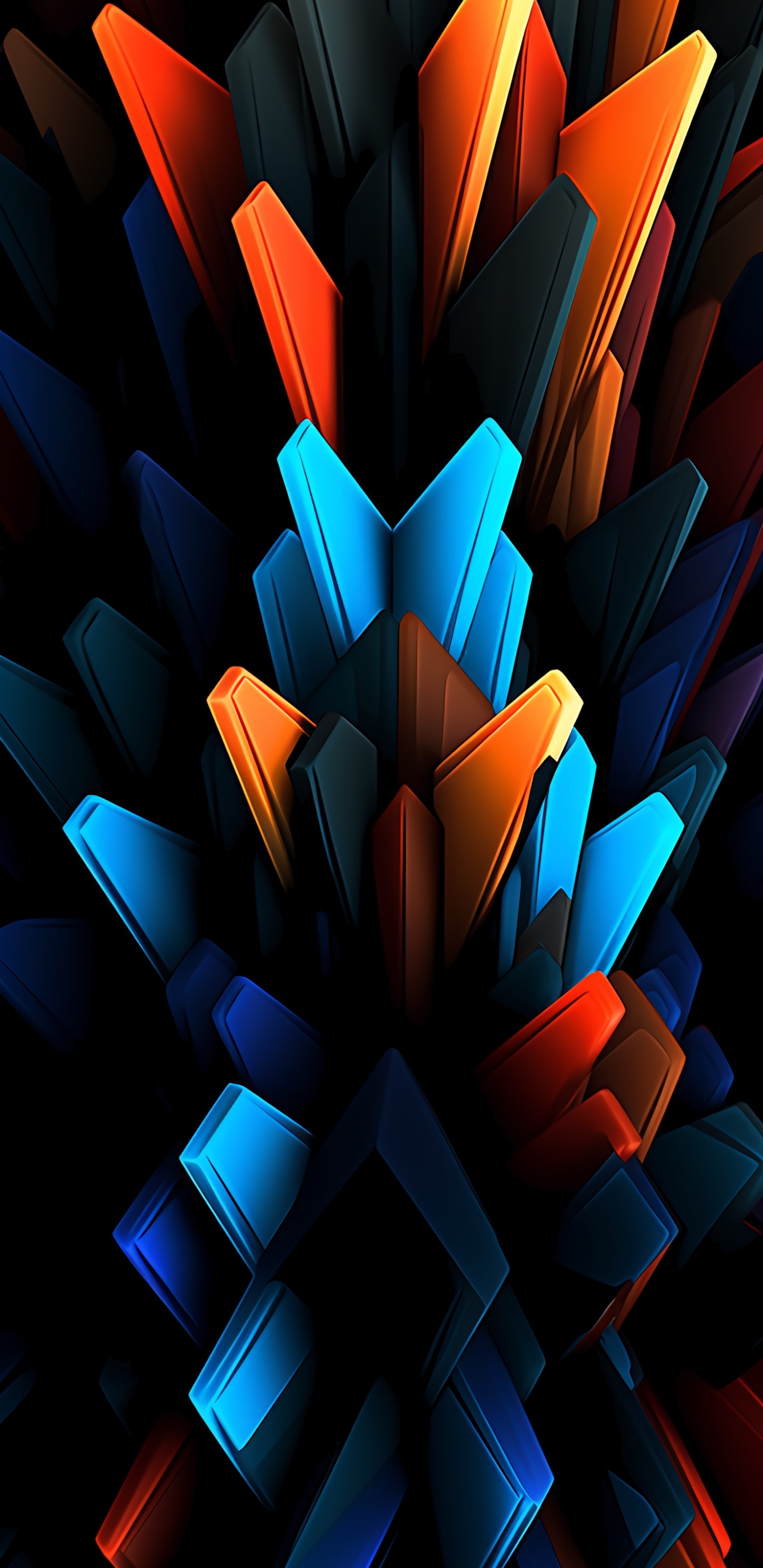 Обои визуальное искусство, телефон, материальное свойство, полутона и оттенки, симметрия в разрешении 1440x2960