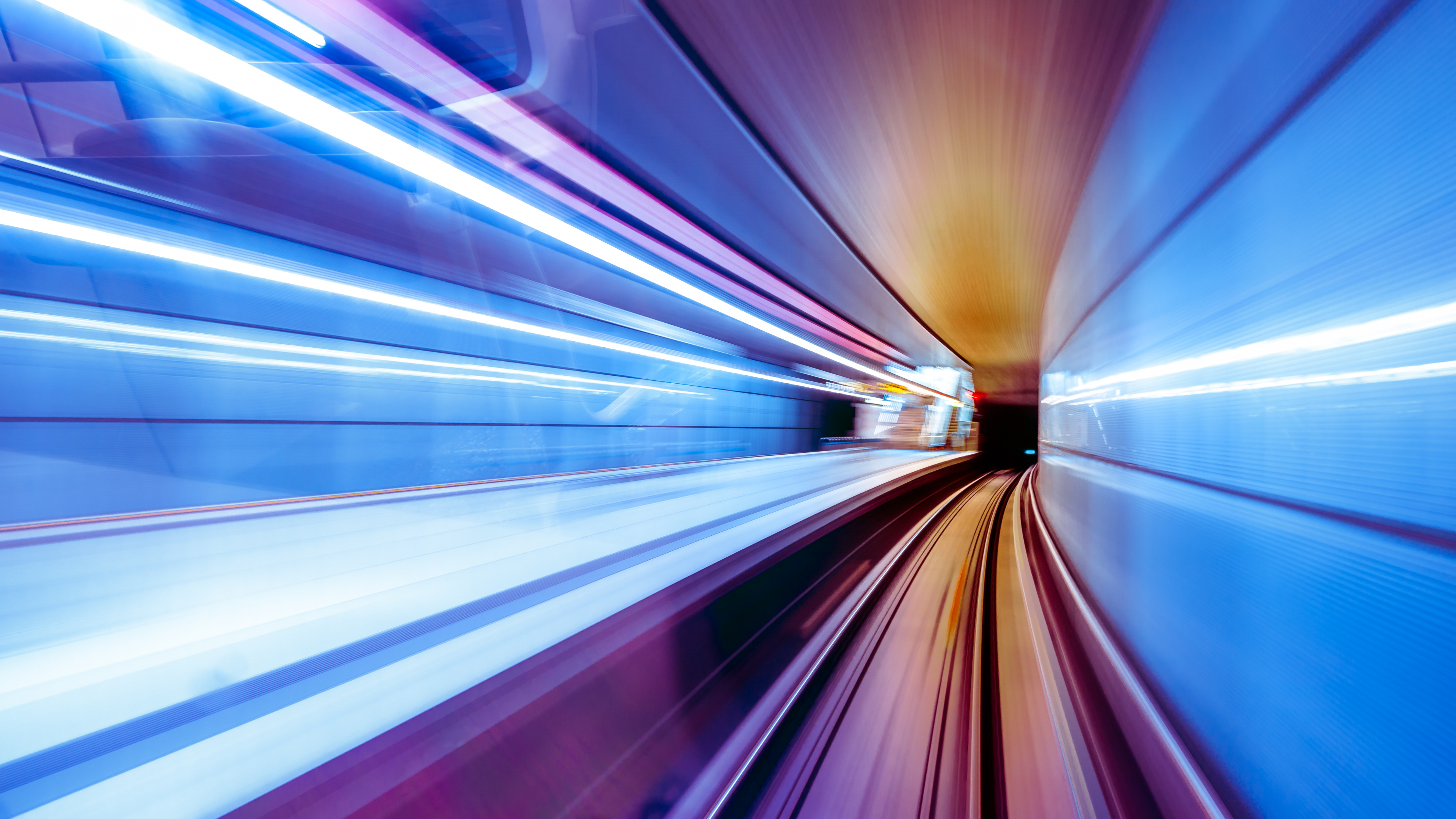 Обои синий, свет, пурпур, красочность, линия в разрешении 3840x2160