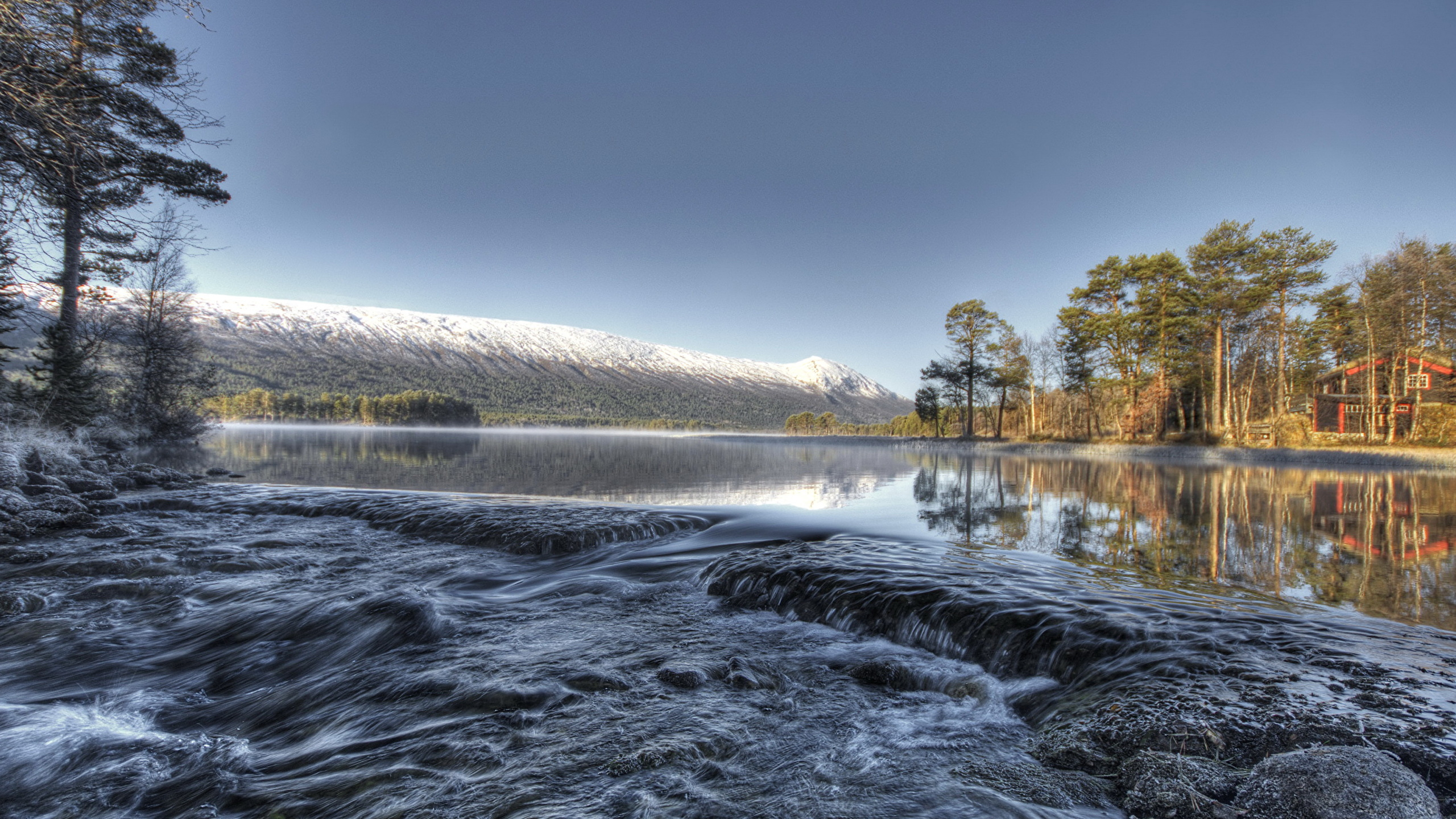 Обои пейзажная живопись, БИБЛИОТЕКА, водоем, природа, вода в разрешении 2560x1440