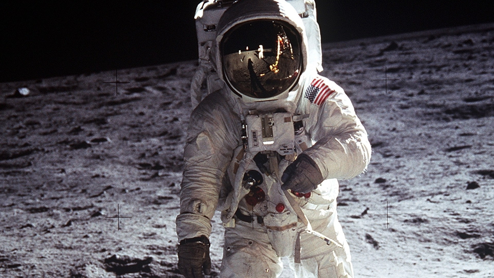 Обои Аполлон 11, НАСА, луна, проект Gemini, астронавт в разрешении 1920x1080