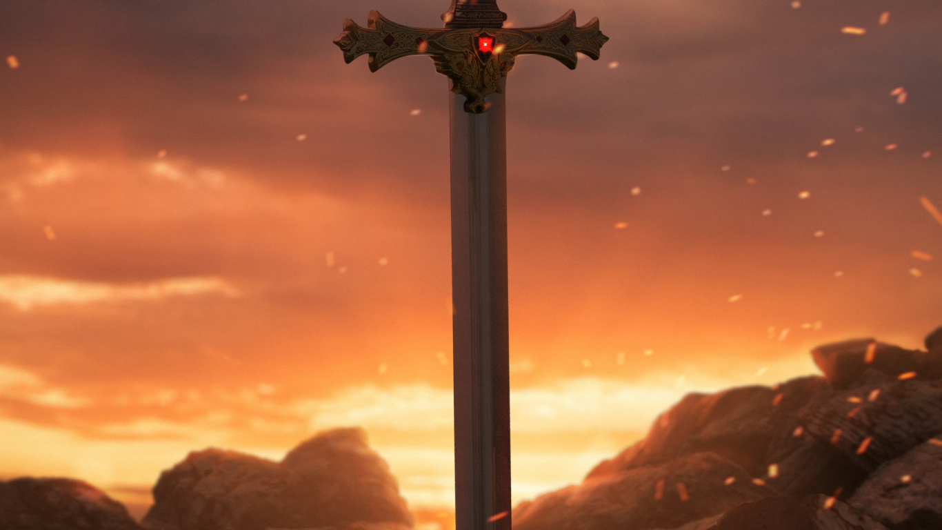 Обои висгун - социальная сеть, облако, атмосфера, послесвечение, крест в разрешении 1366x768