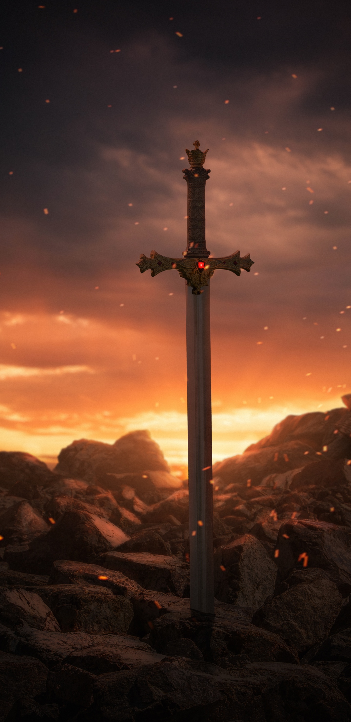 Обои висгун - социальная сеть, облако, атмосфера, послесвечение, крест в разрешении 1440x2960