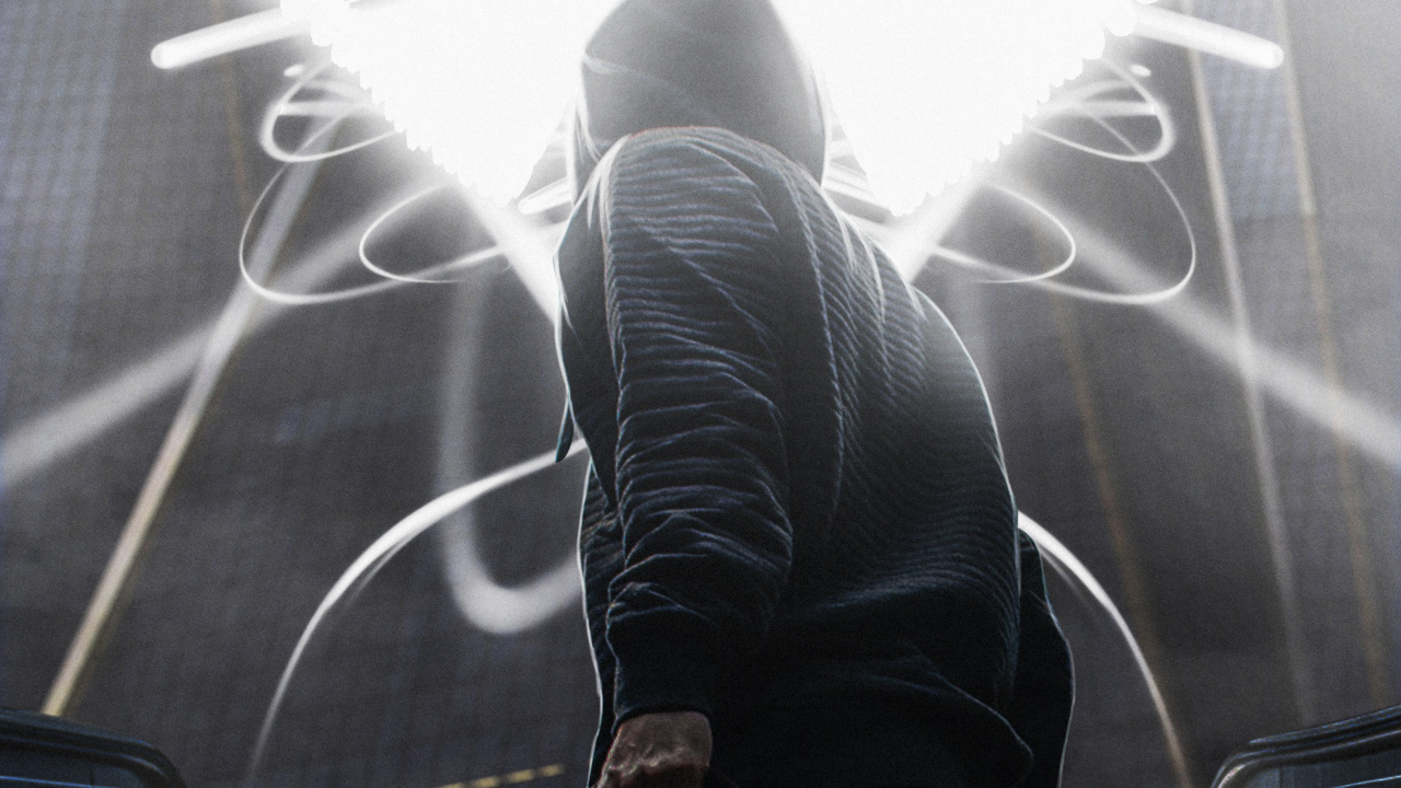 Обои ветровое стекло, арт, темнота, иллюстрация, крыло в разрешении 1280x720