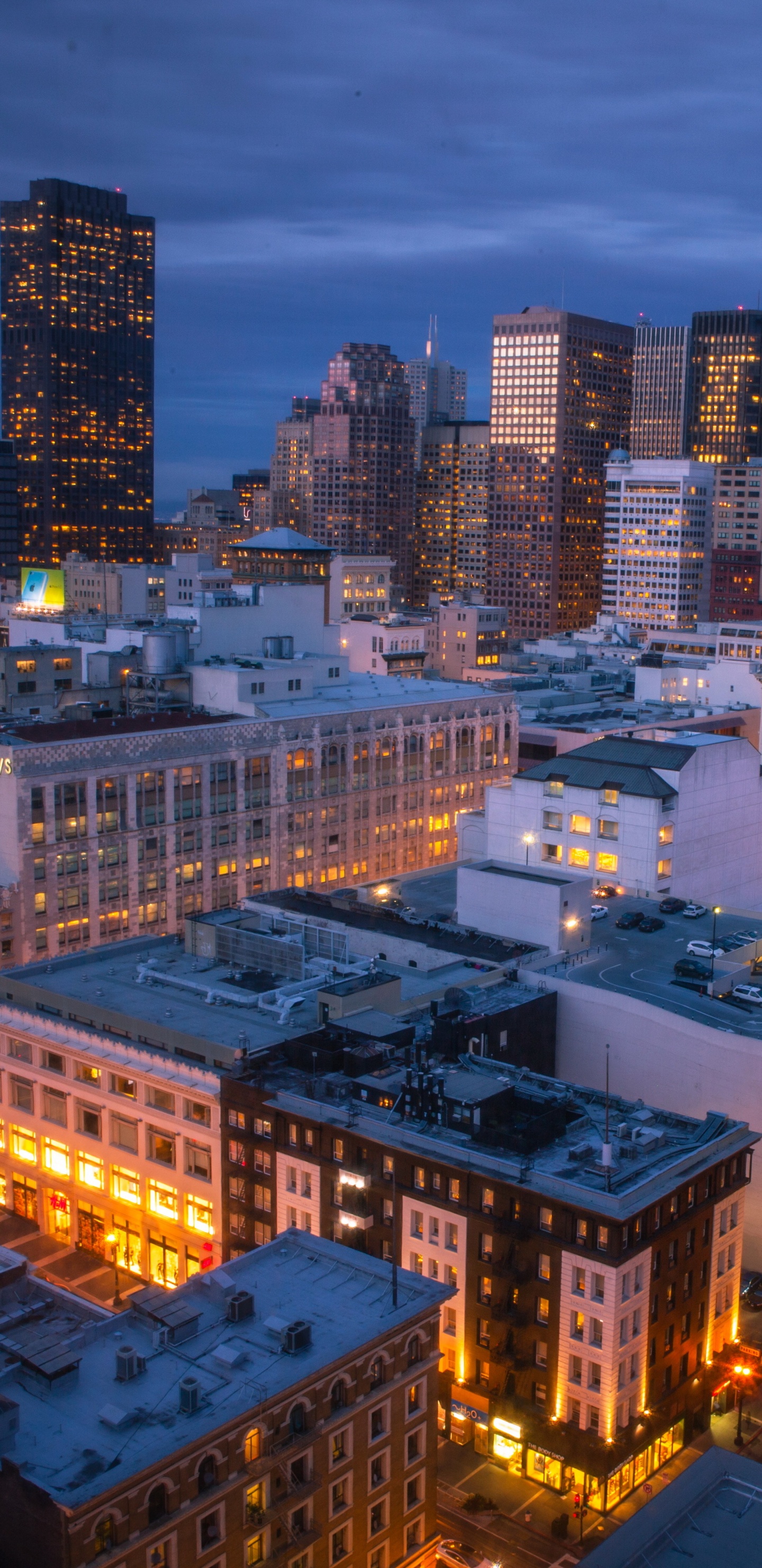 Обои Сан Франциско, город, городской пейзаж, городской район, метрополия в разрешении 1440x2960