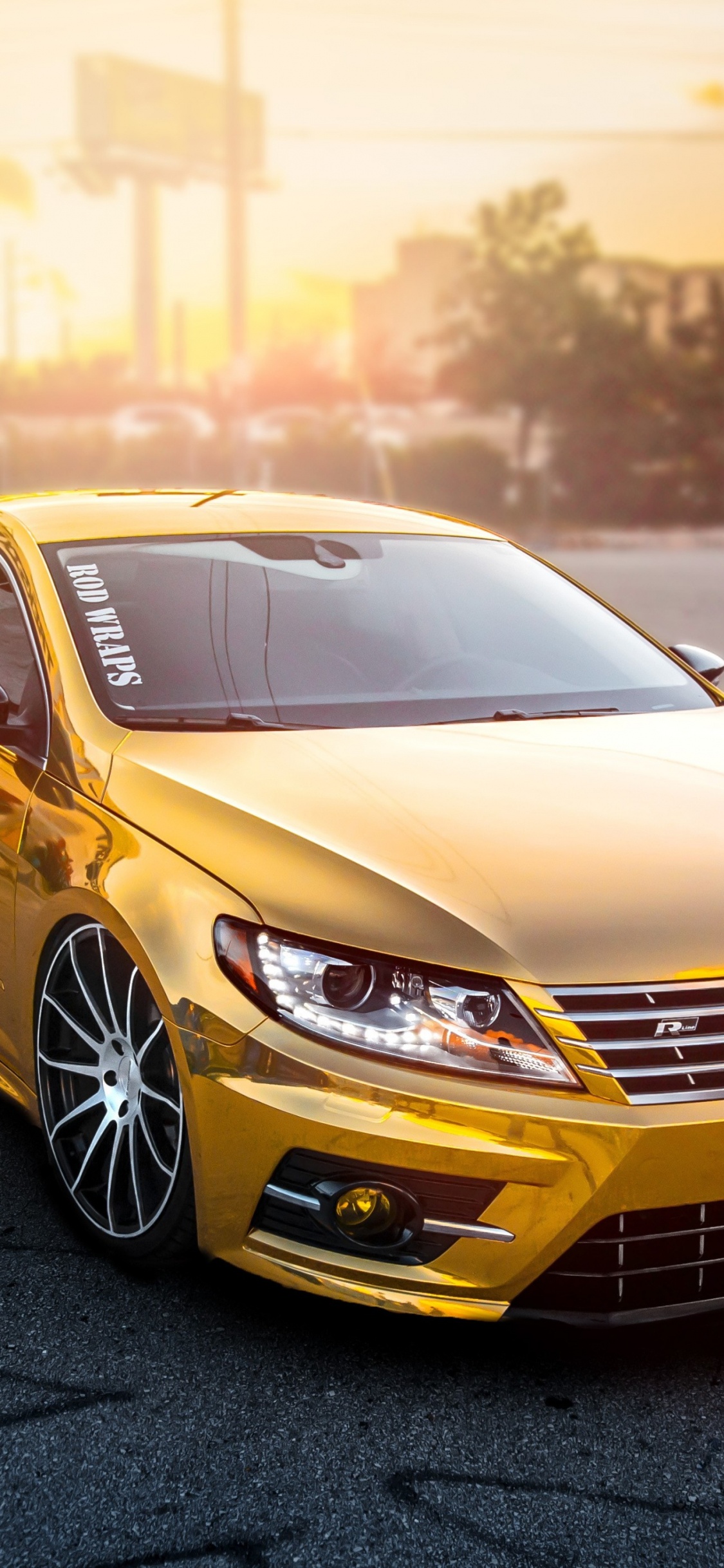 Обои vw passat cc золото, Volkswagen cc 2009 года, Фольксваген Пассат, Фольксваген, концерн Volkswagen в разрешении 1125x2436