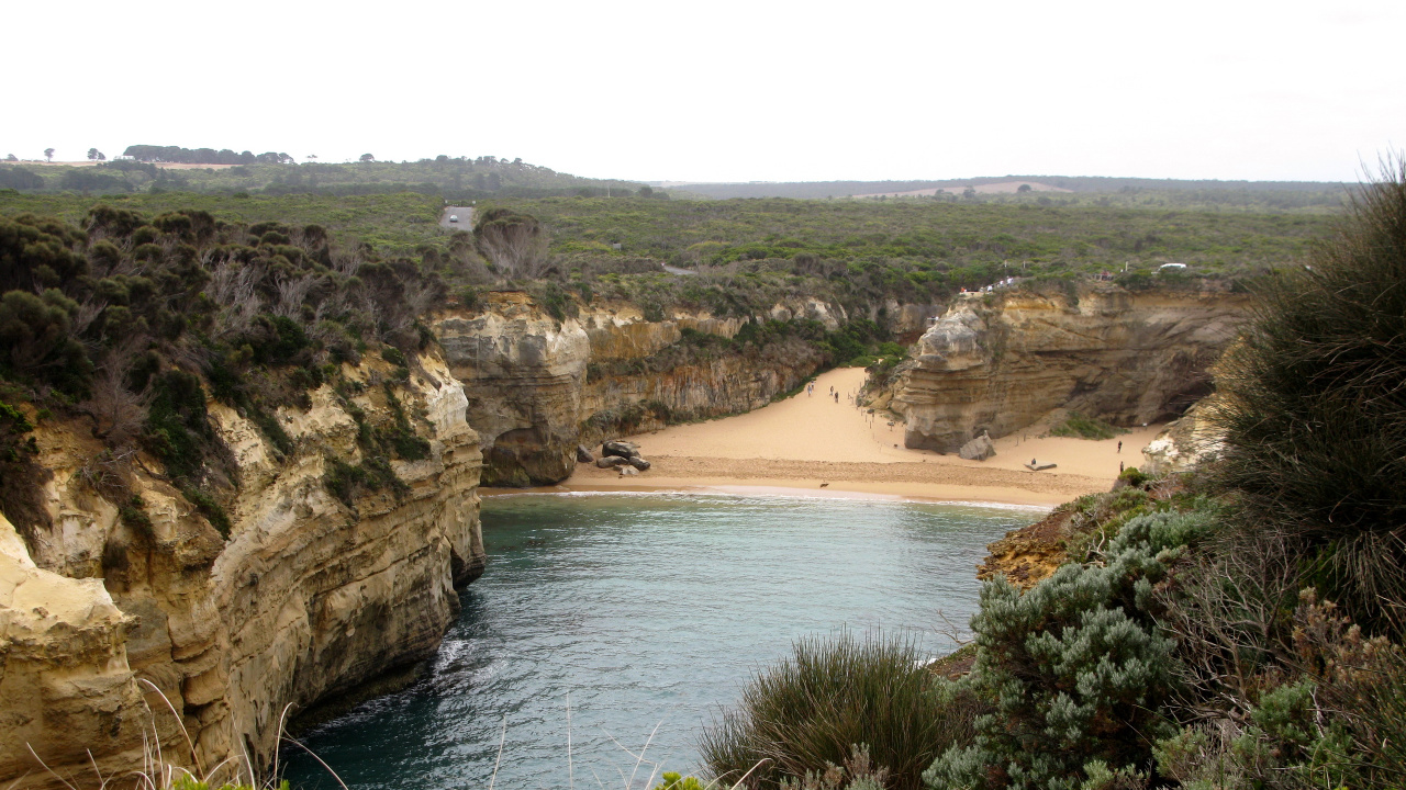 Обои Ущелье Лох Ард, пляж, гидроресурсы, водохранилище, природный заповедник в разрешении 1280x720