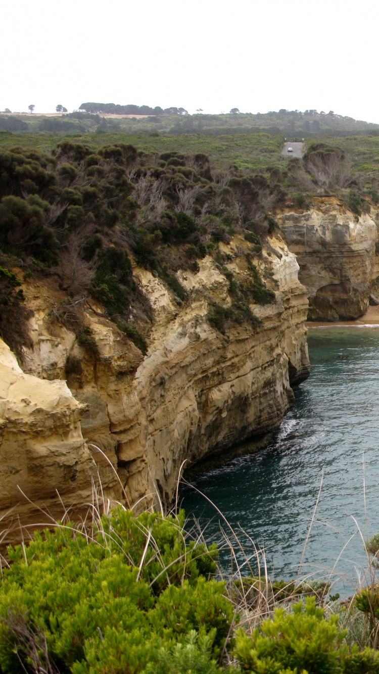 Обои Ущелье Лох Ард, пляж, гидроресурсы, водохранилище, природный заповедник в разрешении 750x1334