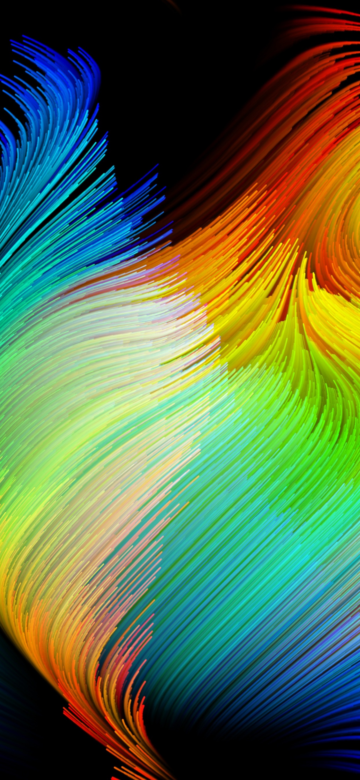 Обои живопись, дизайн, арт, абстрактное искусство, иллюстрация в разрешении 1242x2688