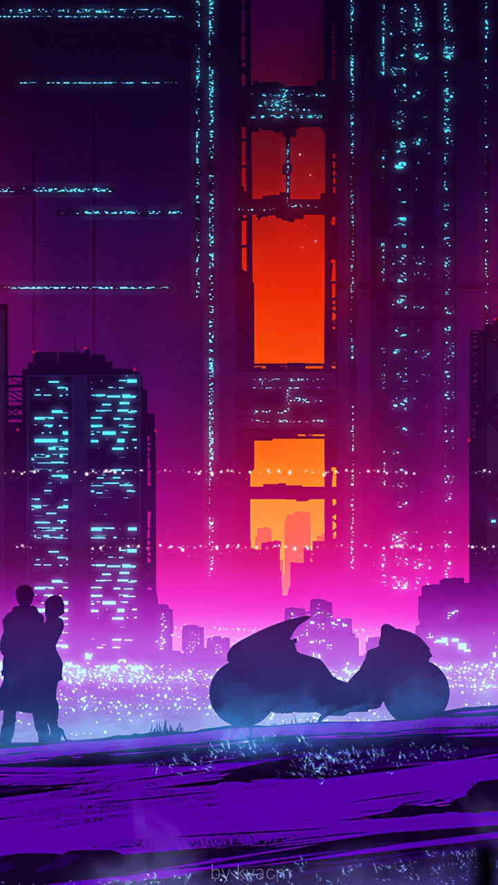 Обои мир мечты город искусство, арт, иллюстрация, цифровое искусство, Научная фантастика в разрешении 720x1280