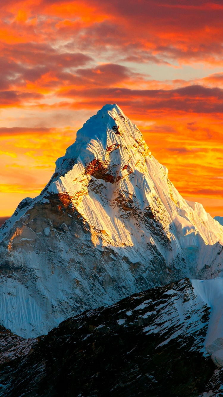 Обои Гималаи, гора, облако, атмосфера, экорегион в разрешении 750x1334