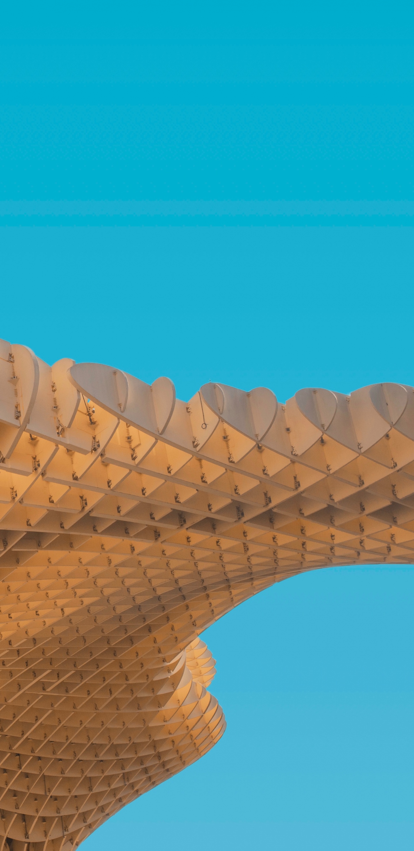 Обои почва, архитектура, линия, крыша, вода в разрешении 1440x2960