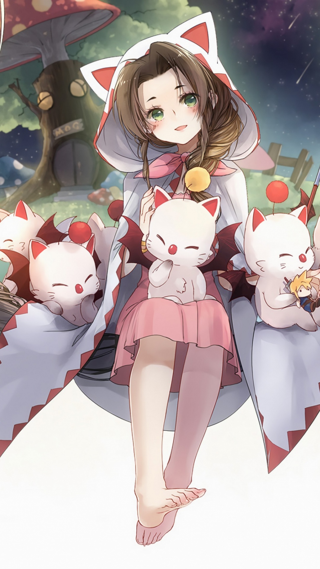 Обои с днем рождения последняя фантазия, Final Fantasy VII Remake, Айрис Гейнсборо, final fantasy, Клауд страйф в разрешении 1080x1920