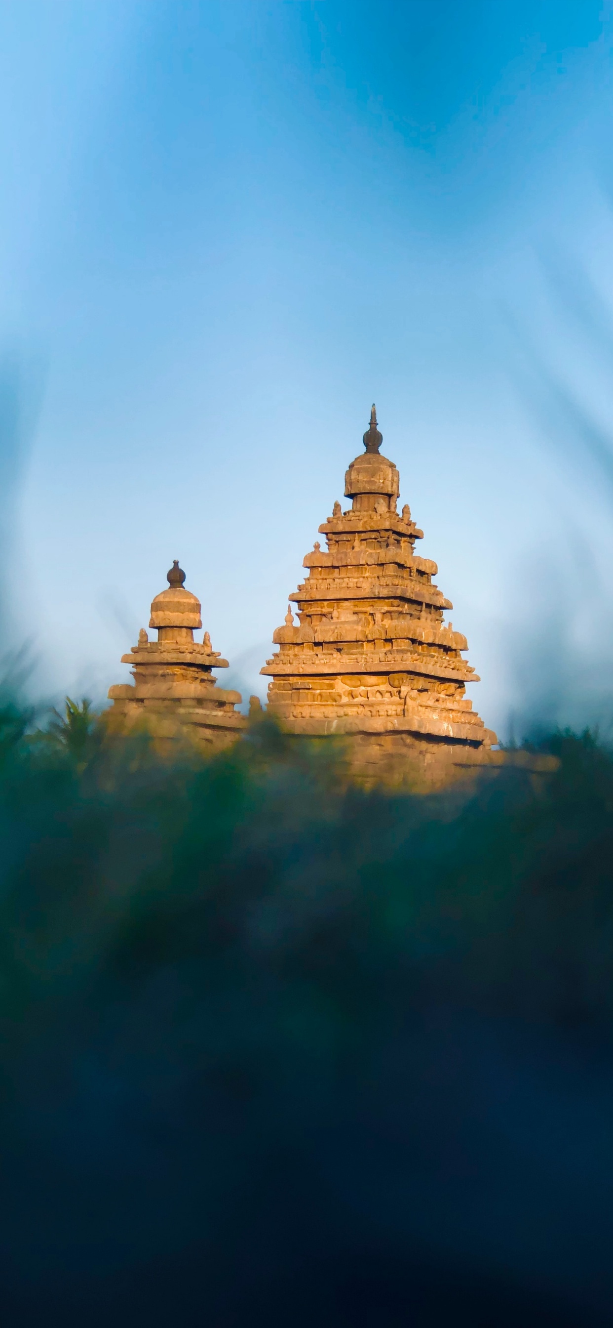 Обои природа, ориентир, облако, пагода, вышка в разрешении 1242x2688