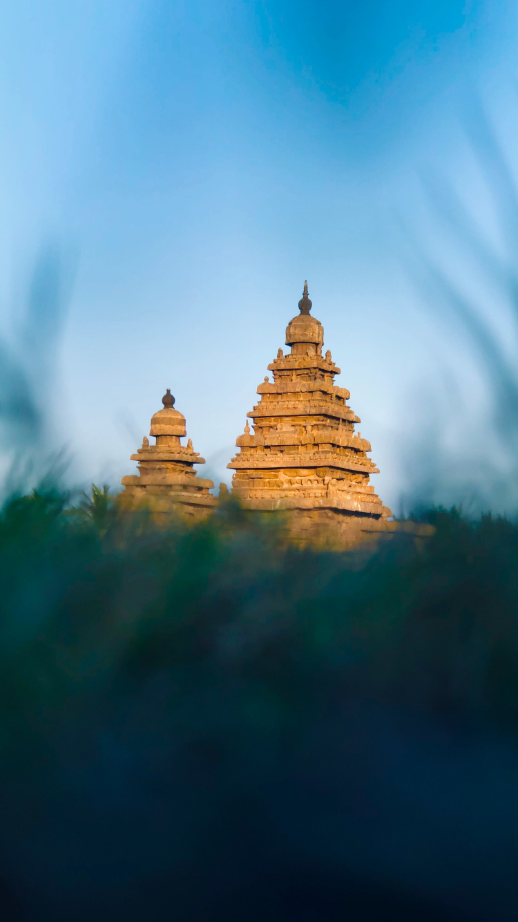 Обои природа, ориентир, облако, пагода, вышка в разрешении 750x1334