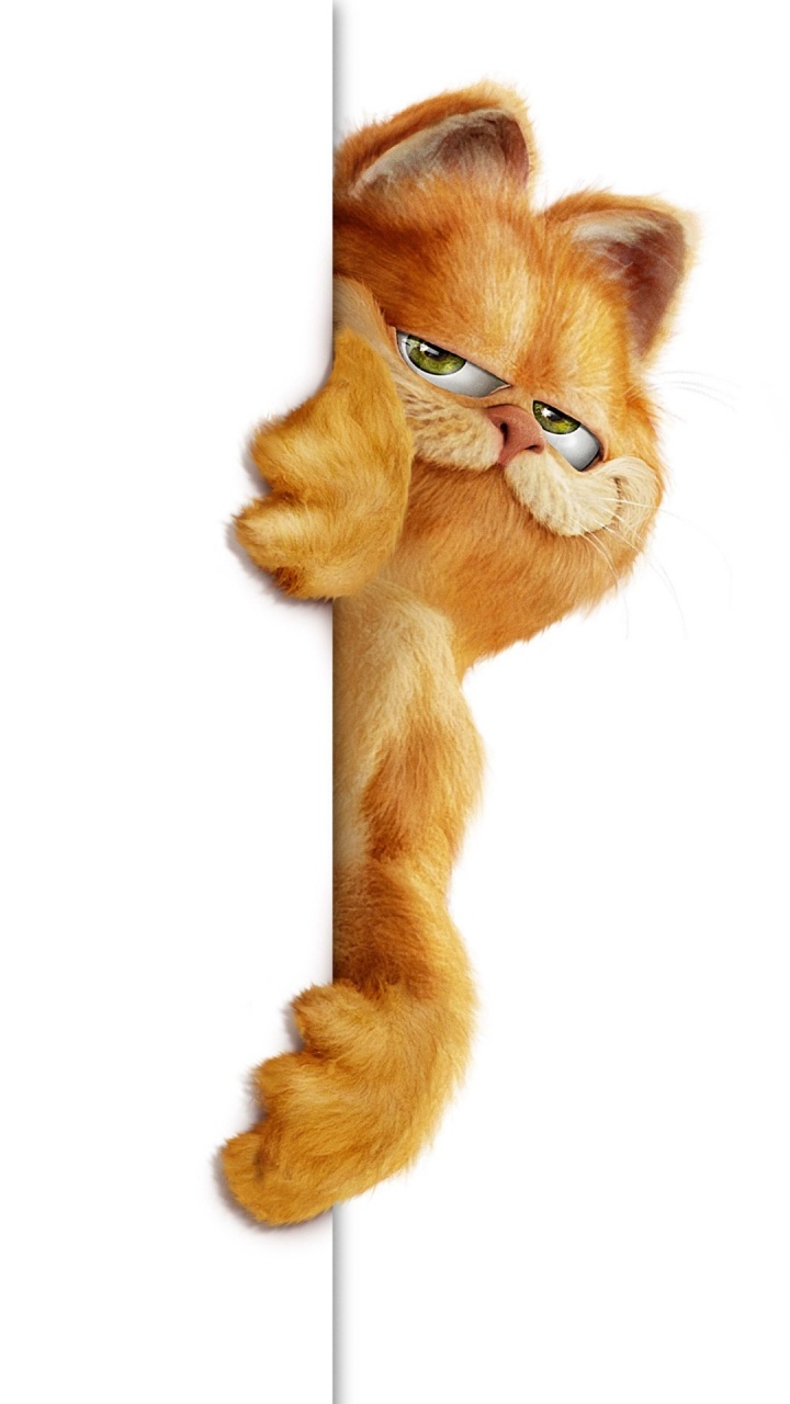 Обои Гарфилд, белка, бурундук, фигуры животных, кошачьих в разрешении 720x1280