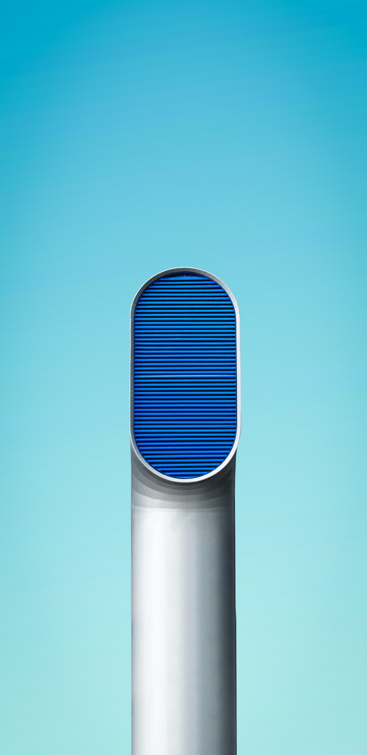 Обои геометрия, математика, синий, цилиндр, газ в разрешении 1440x2960