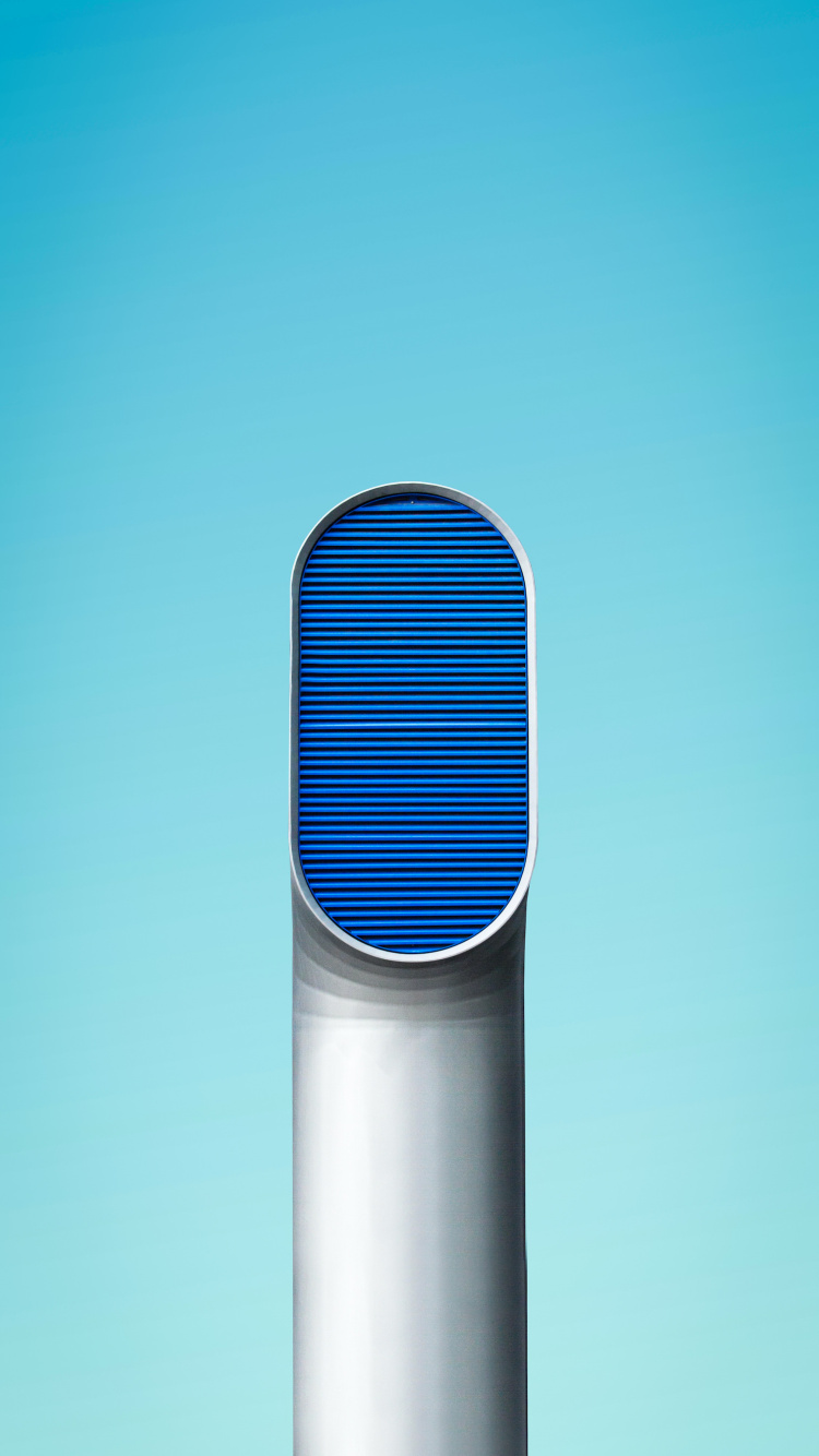 Обои геометрия, математика, синий, цилиндр, газ в разрешении 750x1334