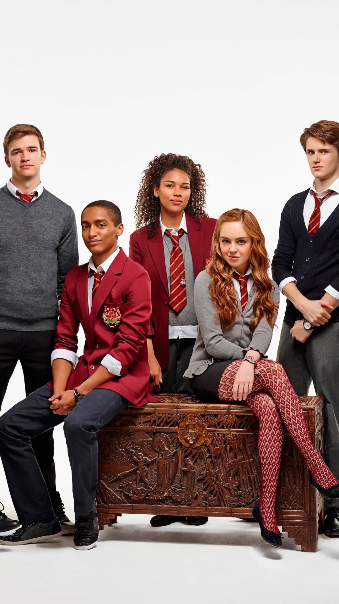 Обои Дом Анубиса, Никелодеон, социальная группа, люди, красный цвет в разрешении 1080x1920