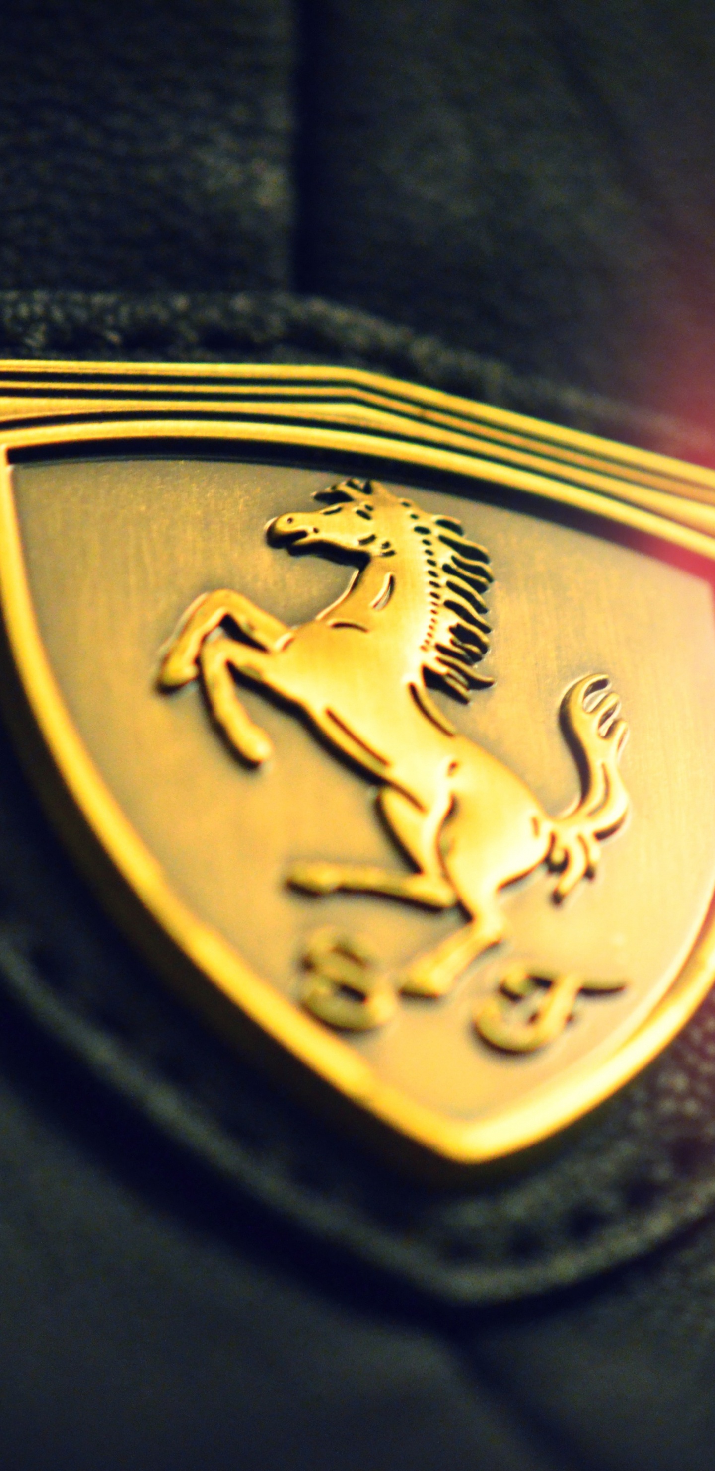 Обои Ferrari, авто, эмблема, товарный знак, лого в разрешении 1440x2960