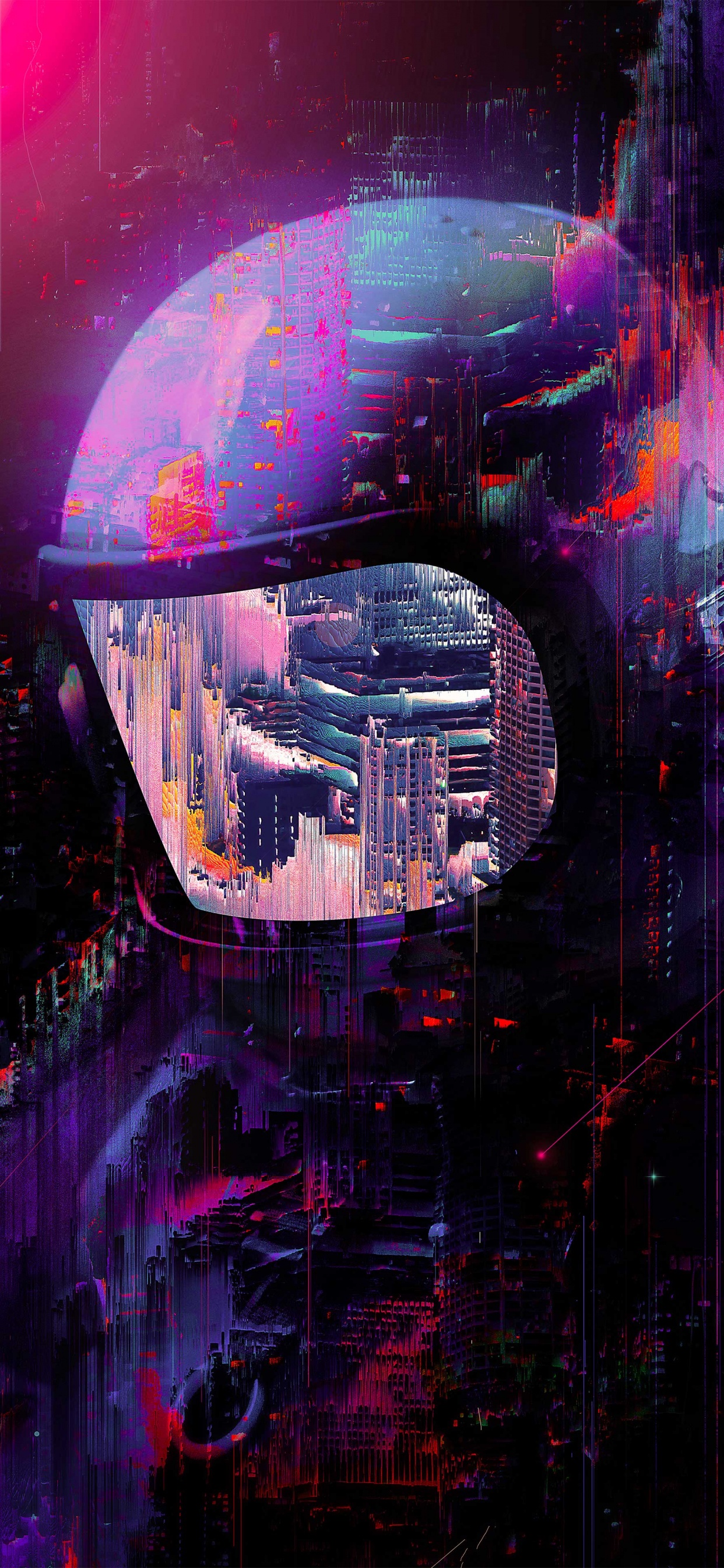 Обои растворение, айканвас, иканвас, арт, постер в разрешении 1242x2688