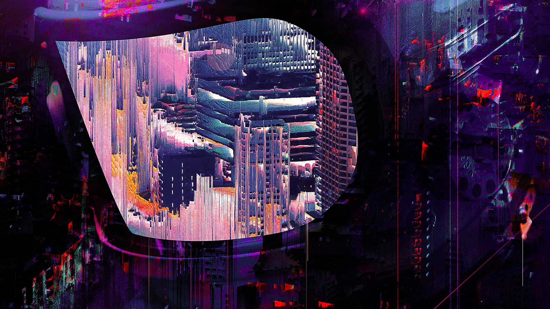 Обои растворение, айканвас, иканвас, арт, постер в разрешении 1920x1080